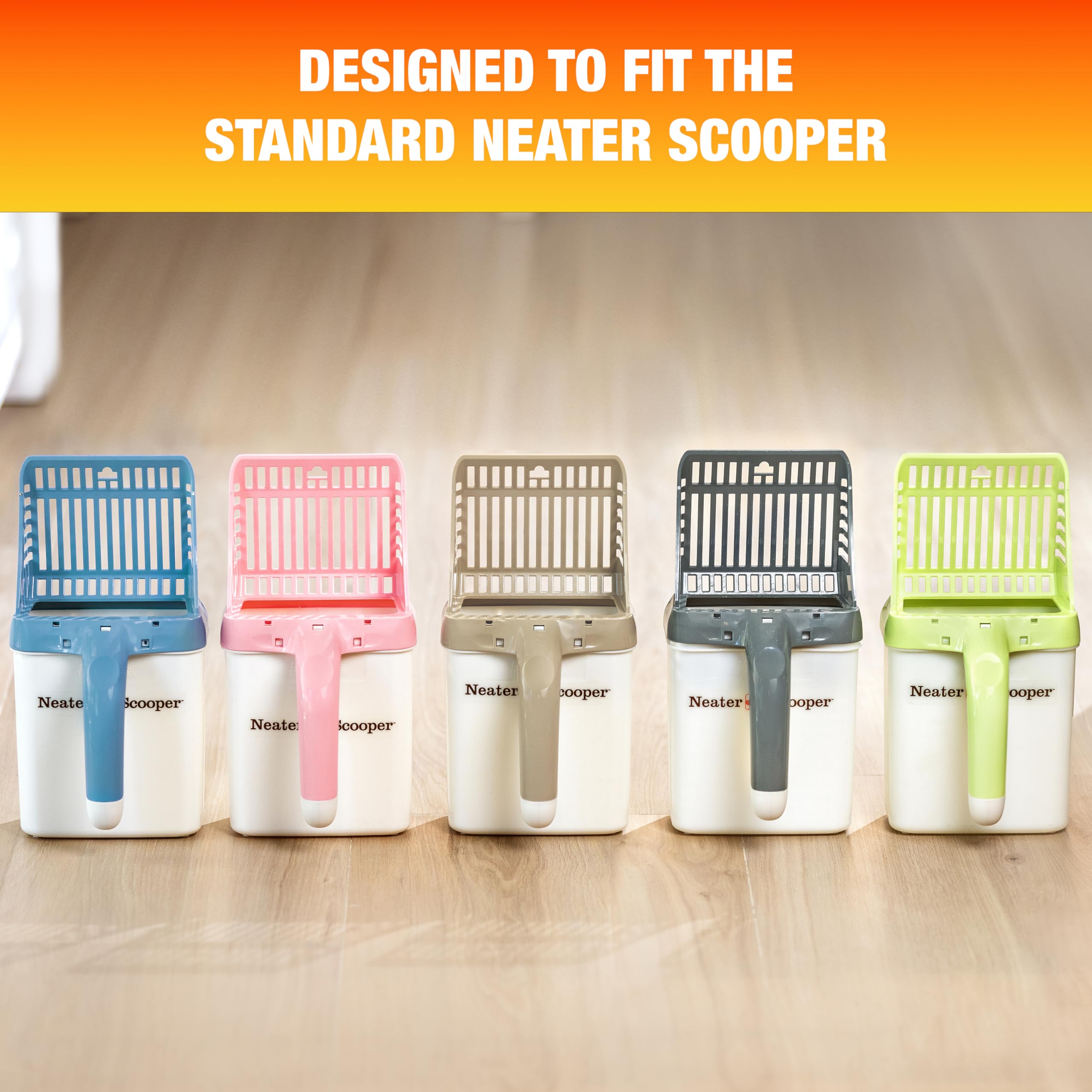 Neater Pets Neater Scooper Standard Size Refill Bags For Standard Neater Scooper Litter Scoop With Bags (6 Boxes, 90 Count)