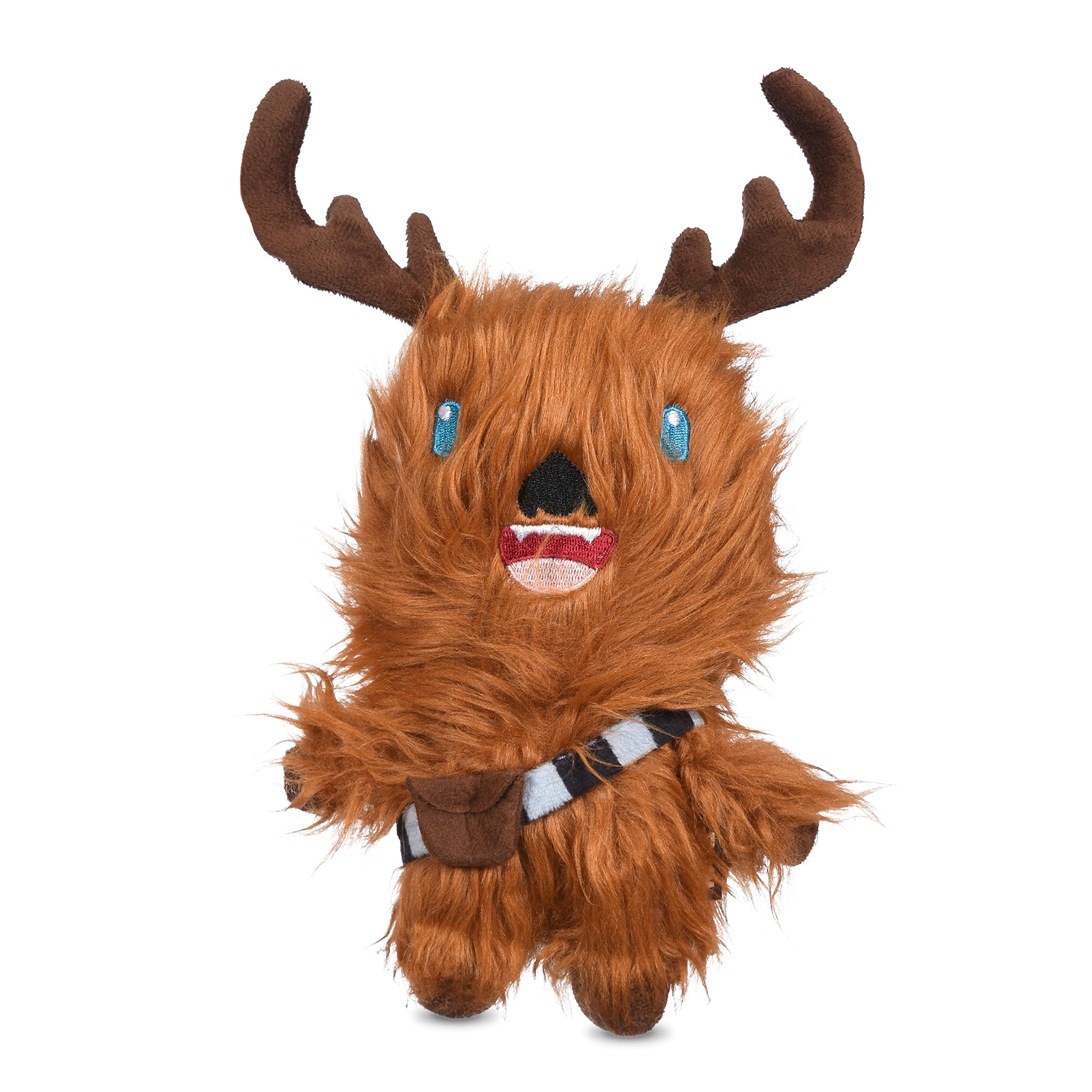 Star Wars Chewbacca Reindeer Squeaky Plush Dog Toy | Soft, Squeaky Holiday Dog Toy, 6 Inch (FF24146)