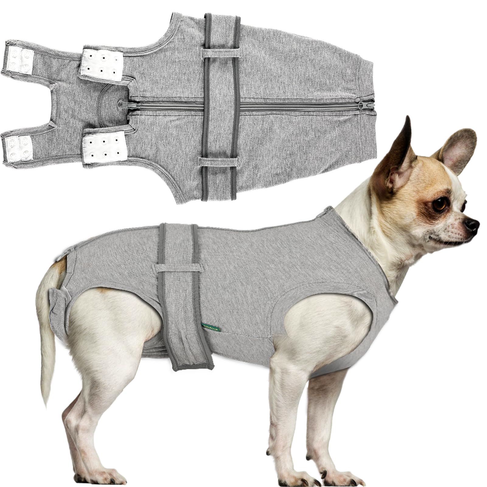 Sychien Dog Recovery Suit,Combed Cotton Male Neuter Female Spay Surgery Recovery Large Suit,Full-Body Protection Surgical Shirt,