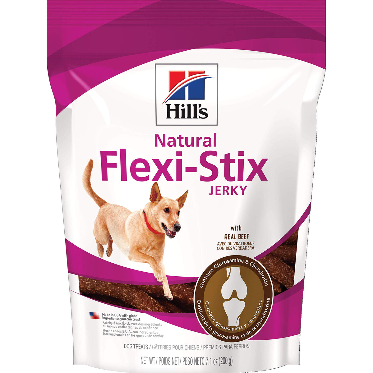 Hill'S Natural Flexi-Stix Beef Jerky Treats Dog Treats, 7.1 Oz. Bag