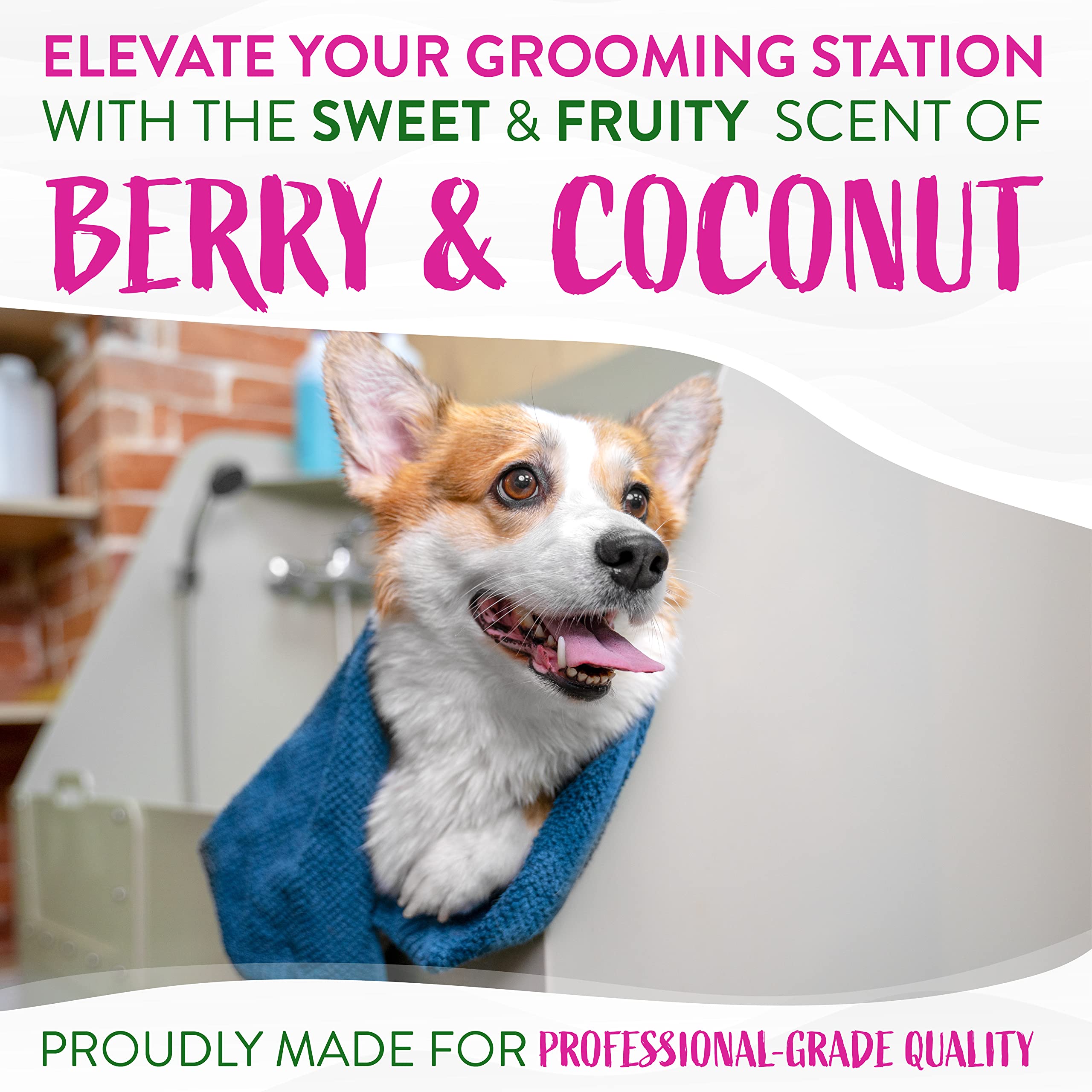 Tropiclean Deodorizing Dog Shampoo For Smelly Pets, Cat, Puppy & Kitten Safe, Long Lasting Odor Control, Berry Scent, Made In The Usa, 1 Gallon