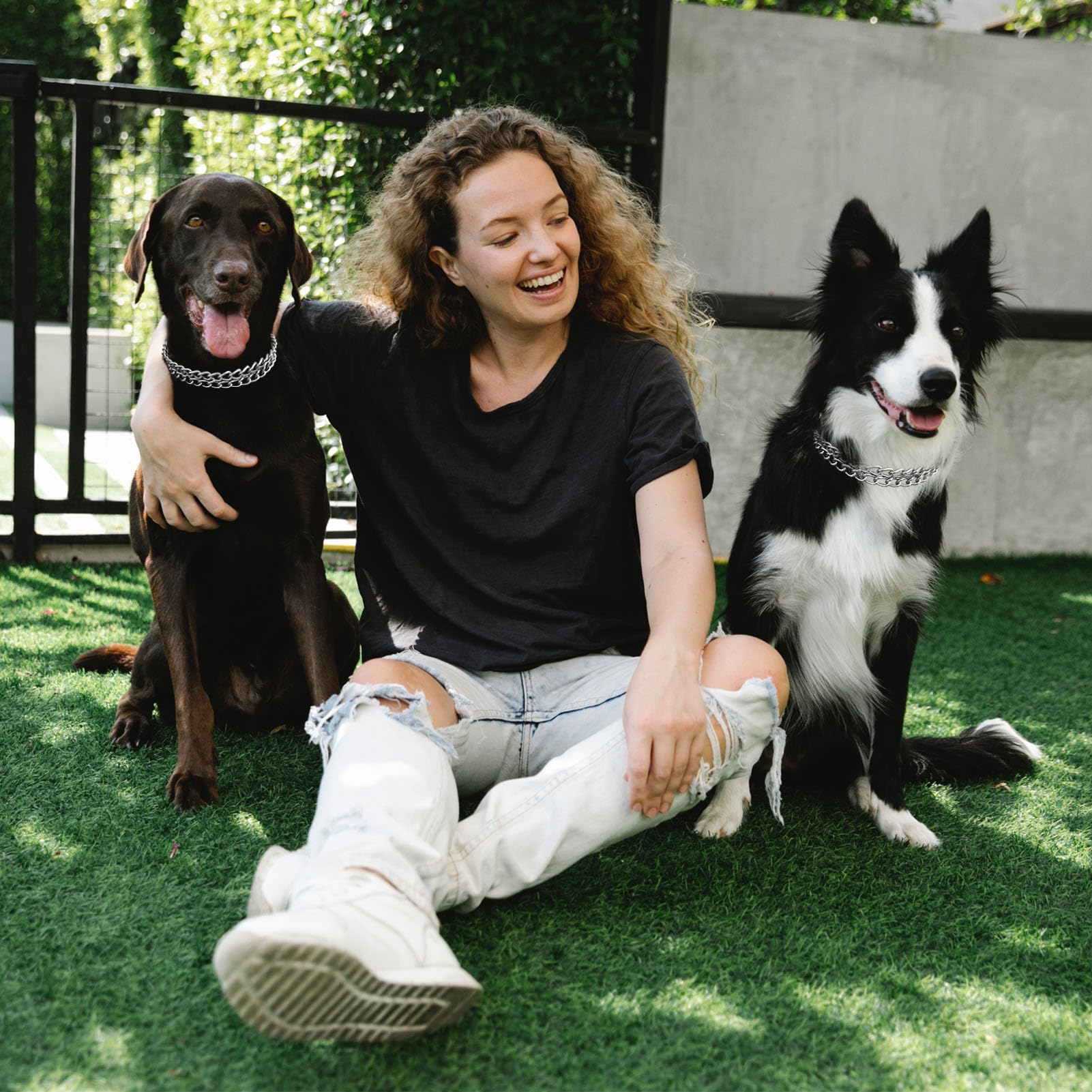 Mystercome Dog Chain Collar Metal Martingale Collar Anti Chew Training Collars Chew Proof Dog Slip Collar Chrome Plated Double L