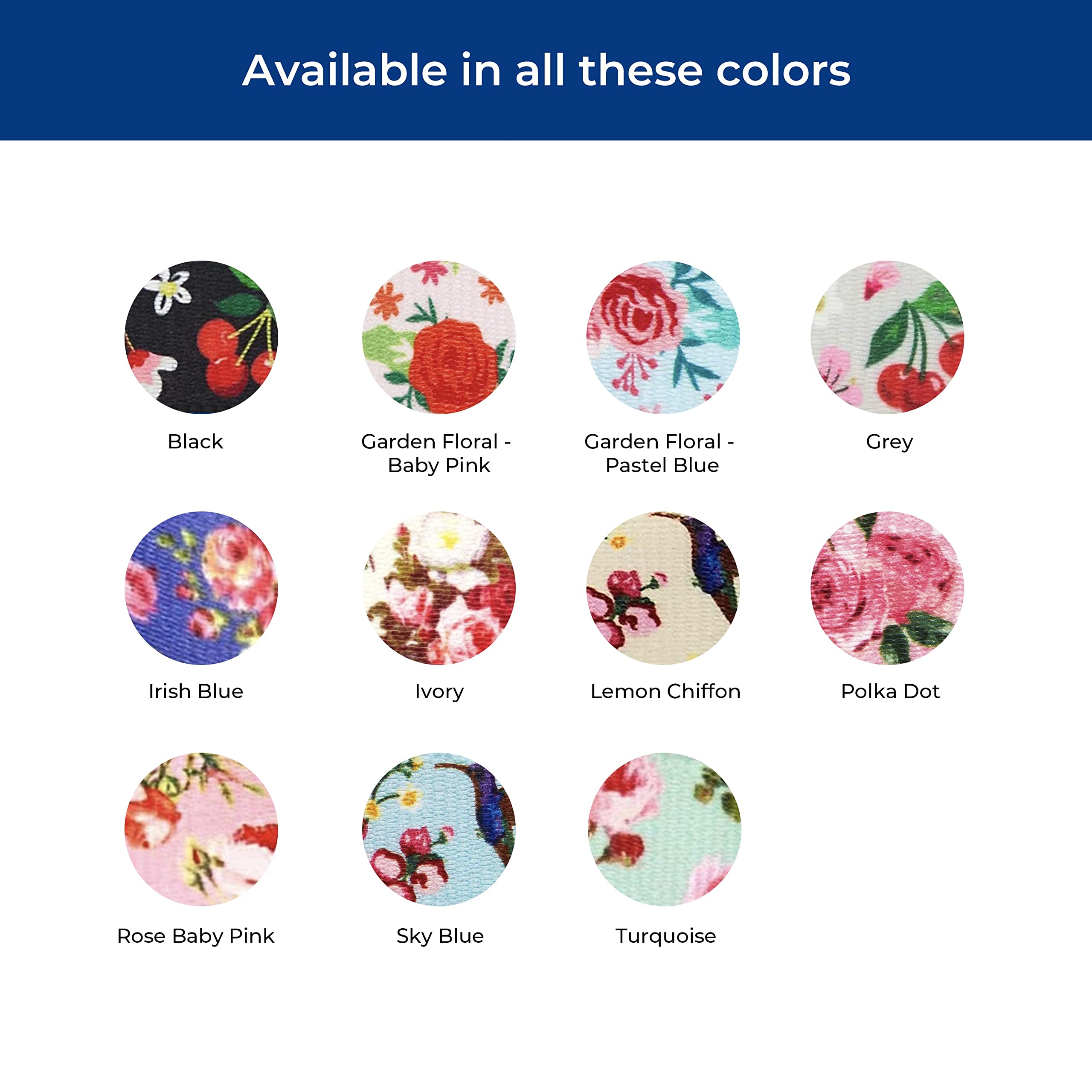 Blueberry Pet 7 Patterns Spring Scent Inspired Floral Rose Print Turquoise Adjustable Dog Collar, Small, Neck 12'-16'