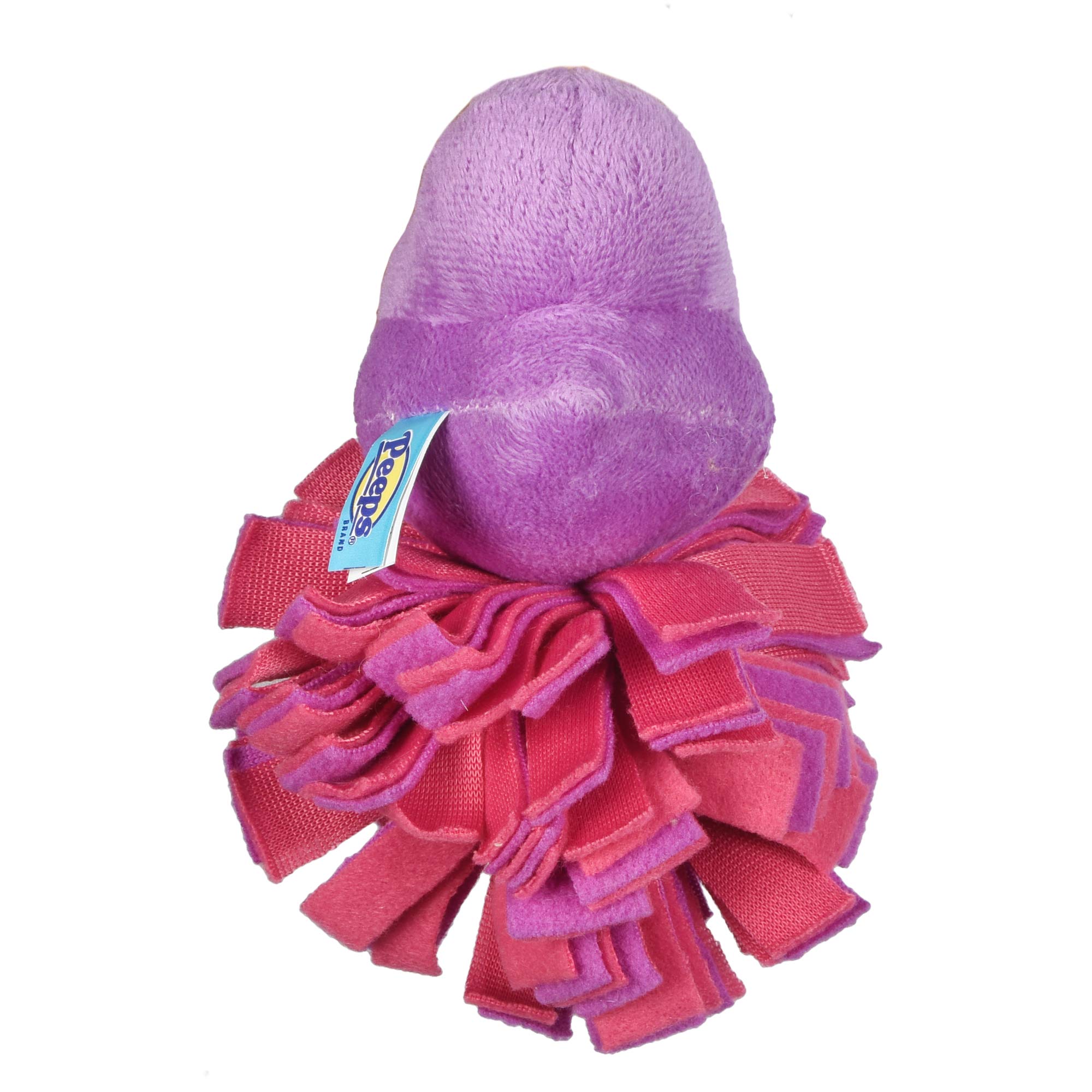 Peeps for Pets Plush Chick Fleece Bottom Dog Toy in Purple and Pink Purple Peeps Chick Dog Toys, Small Plush Dog Toys with Squea