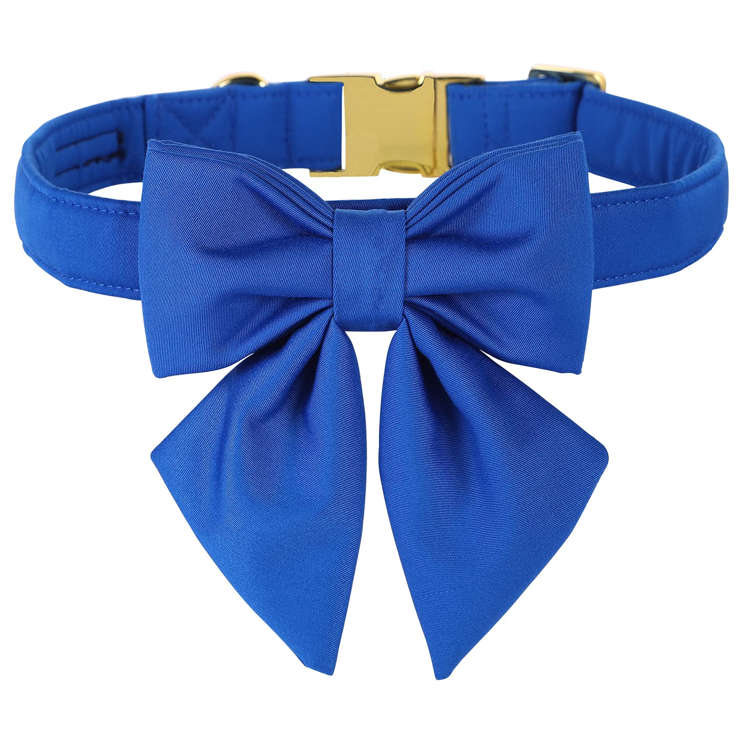 Maca Bates Dog Collar With Bow Bowtie For Dogs Solid Colors Sailor Bow Tie Adjustable Breakaway Blue Collars Accessories Birthda