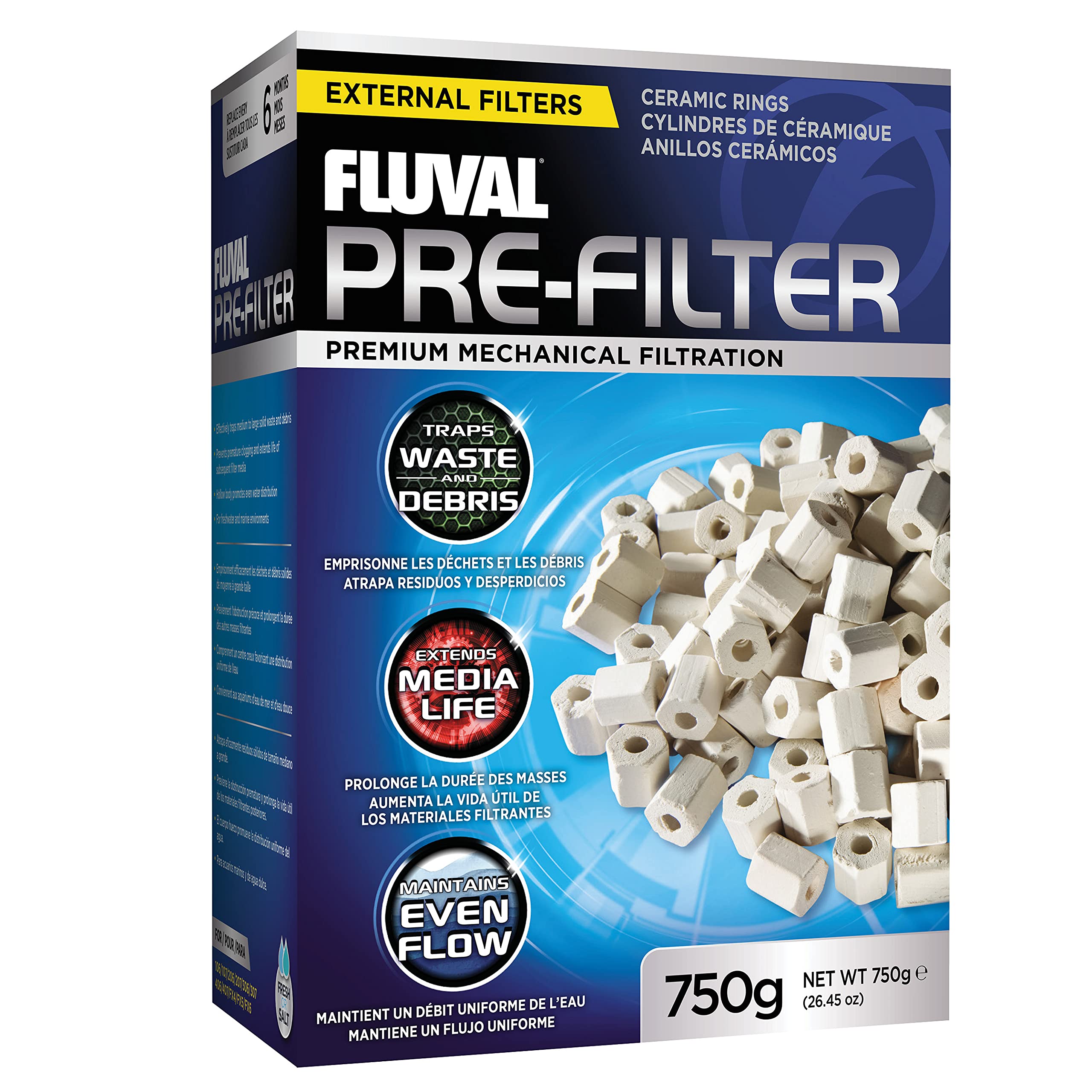Fluval Pre-Filter Media - 750 Grams/26.45 Ounces