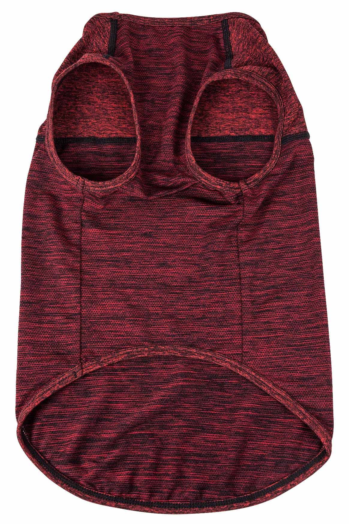Pet Life Active Aero-Pawlse Heathered Quick-Dry And 4-Way Stretch-Performance Dog Tank Top T-Shirt(D0102H7LTFY.)