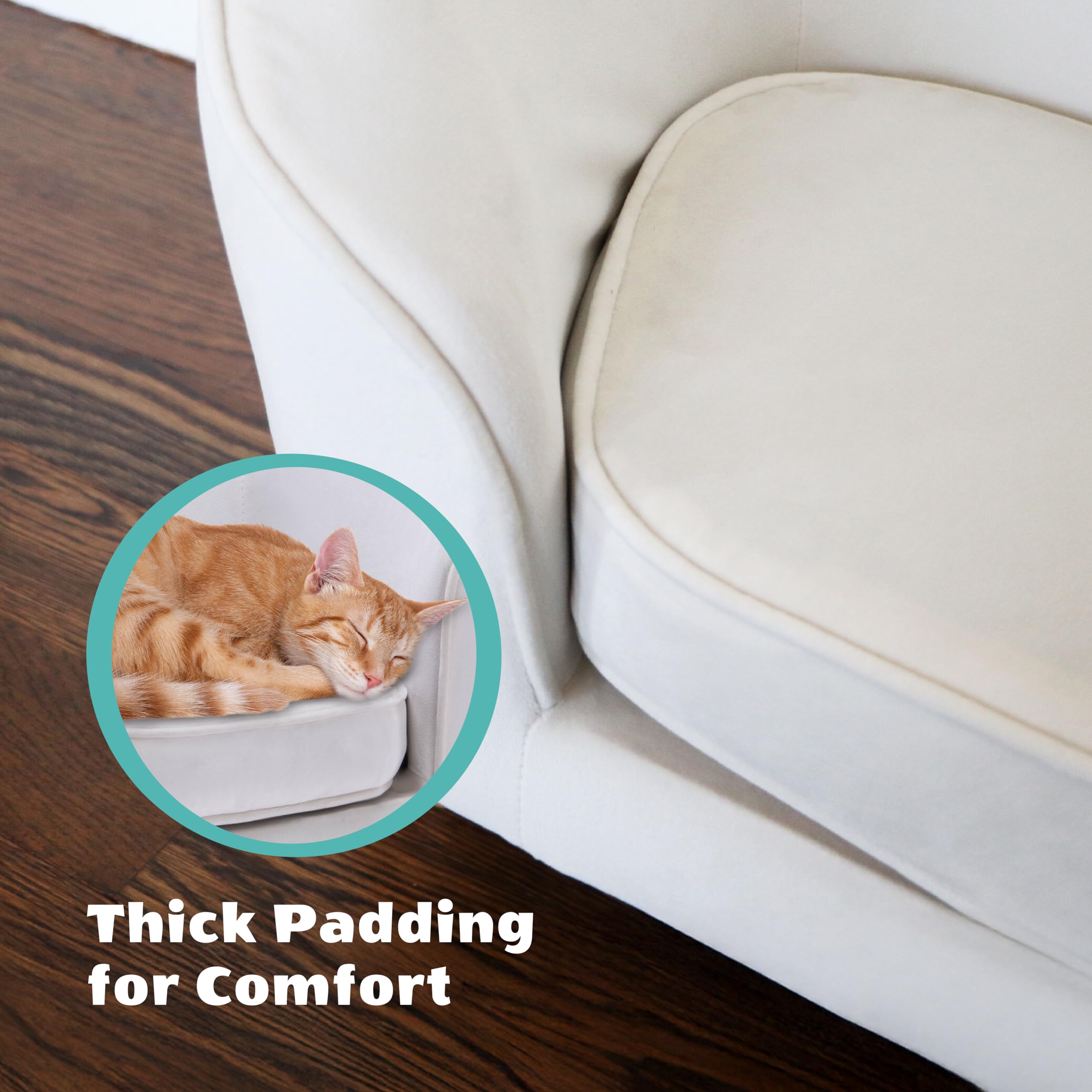 Critter Sitters 28-In. Faux-Velvet White Oval Dog Bed For Small-Sized Dogs And Cats, Stylish And Modern Dog Sofa, Comfortable An