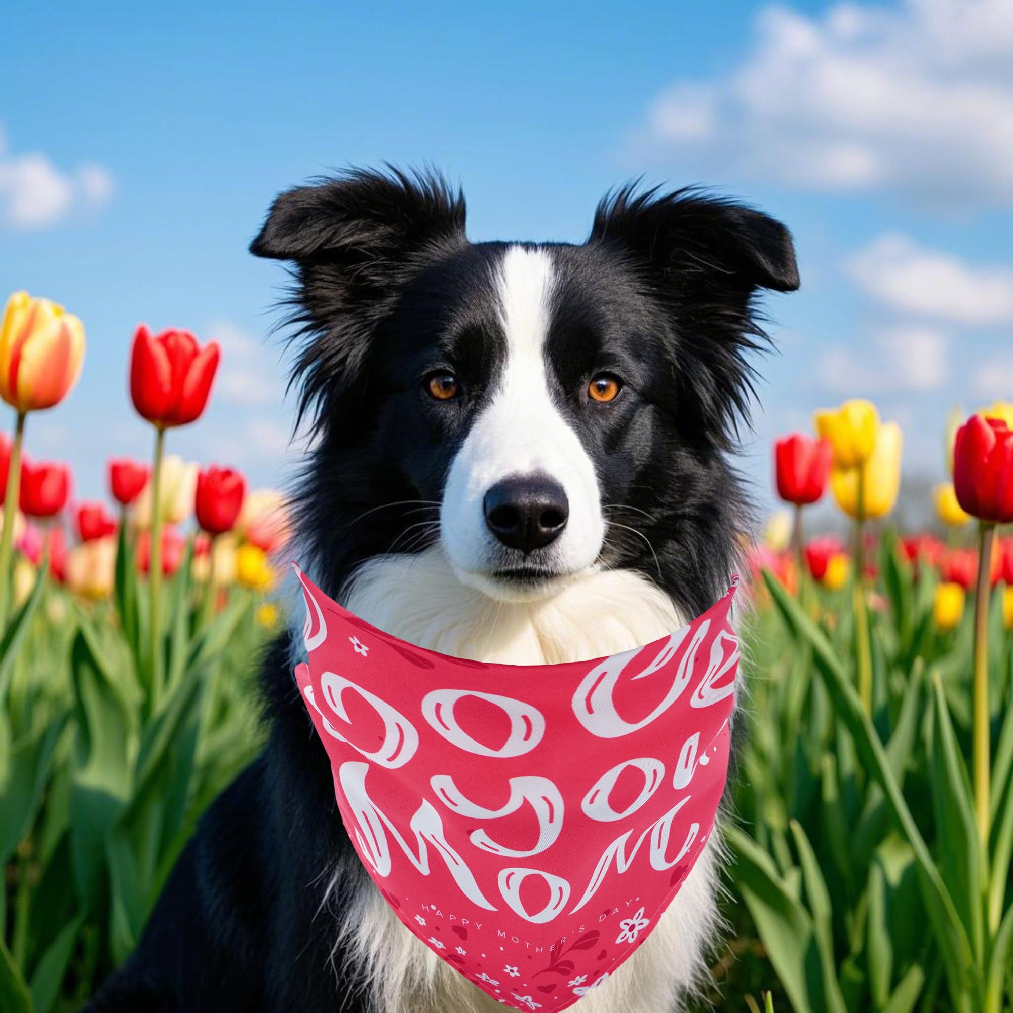 Jpgdn 50Pcs Mothers Day Dog Bandanas For Large Extra Large Xl Xxl Triangle Bibs Head Scarves For Boys Girls Grooming Accessories