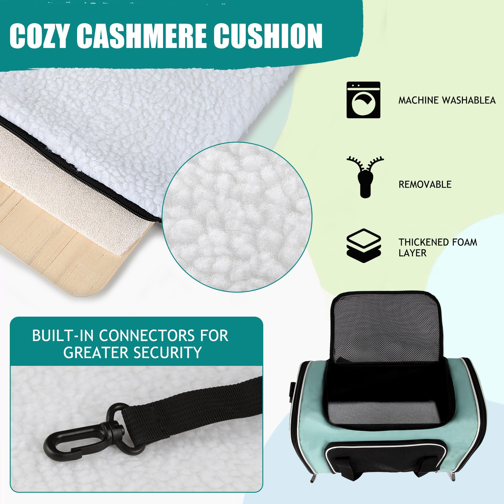 Cat, Dog Carrier For Small Medium Pet Carriers Up To15Lbs, Cat Carrier Soft- Sided Puppy Cat Bag Portable Foldable Airline Appro