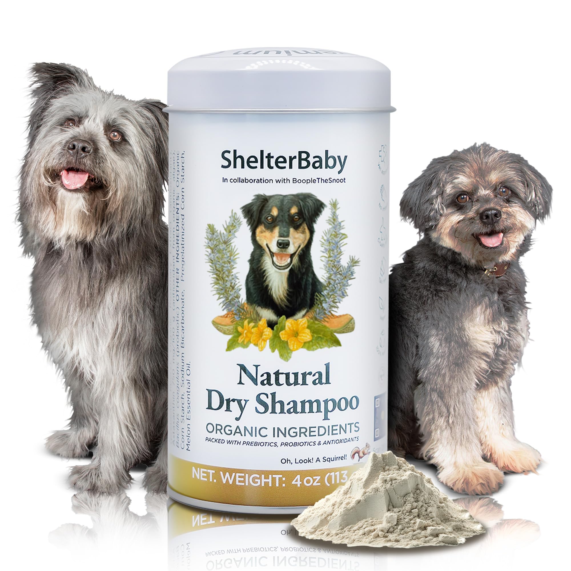 Dry Shampoo For Dogs - Itchy Skin & Hot Spot Relief, Yeast Infection & Paw Licking Treatment, Antifungal Dog Powder With Allergy