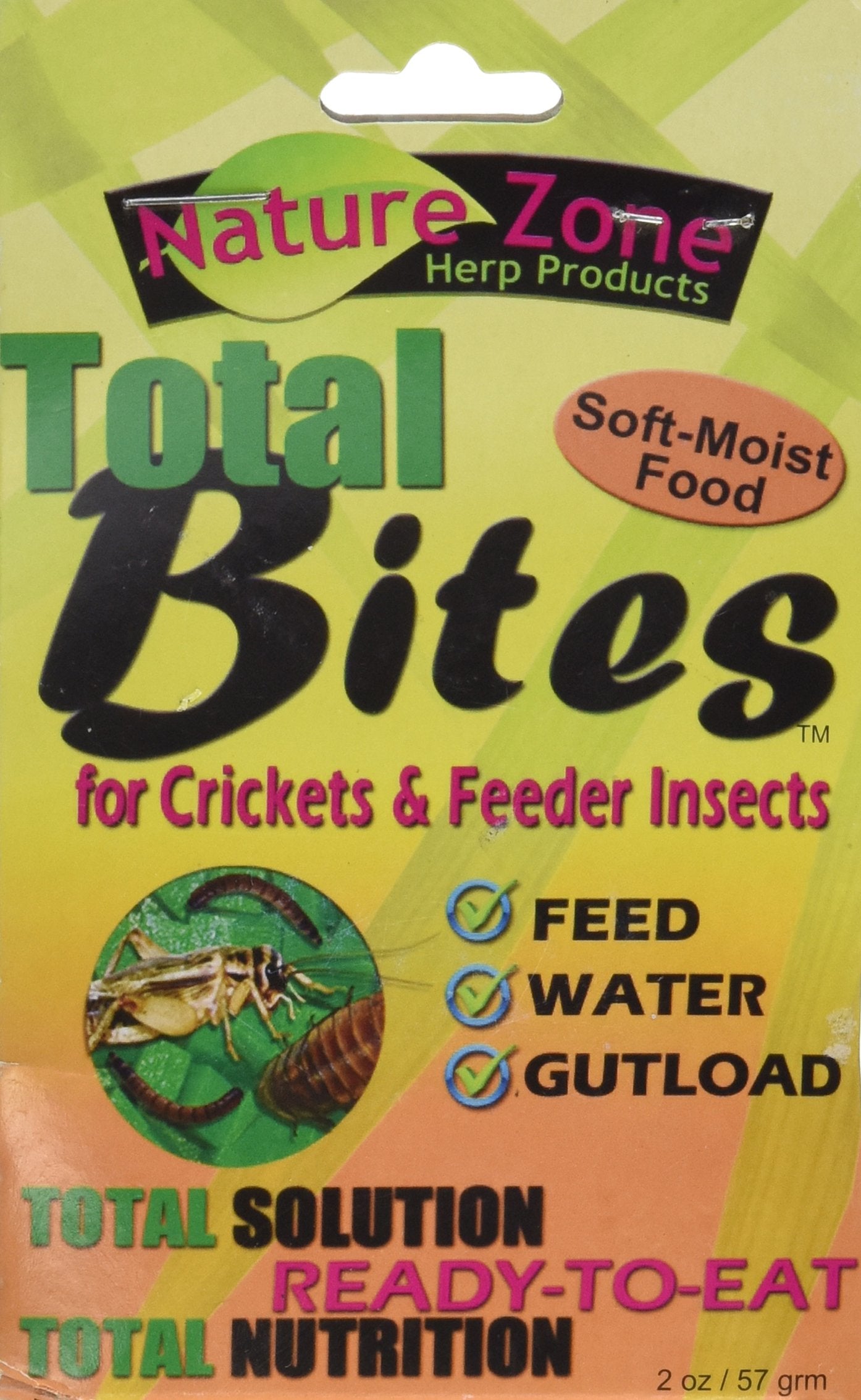 Nature Zone SNZ54510 Feeder Insects Total Bites Soft Moist Food with Spirulina, 2-Ounce