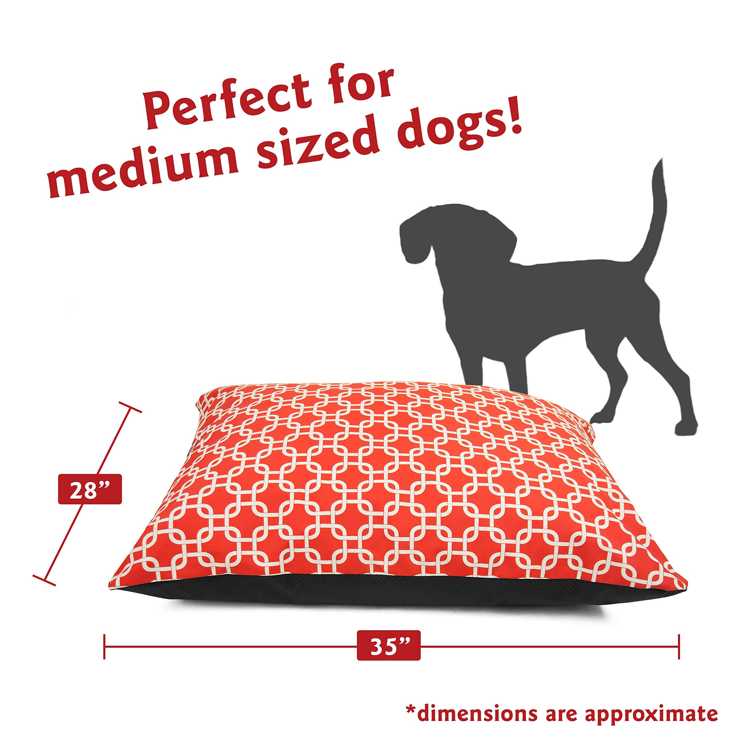 Majestic Pet Medium Dog Bed Washable Non Slip Comfy Rectangle Pet Bed Super Value Pillowkennel Dog Bed For Medium Breed Sleeping