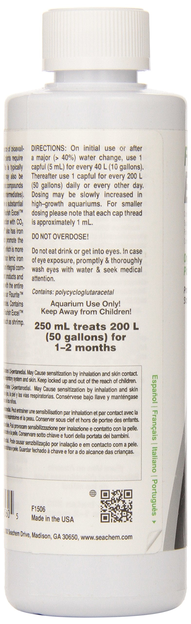 Seachem Flourish Excel Bioavailable Carbon - Organic Carbon Source for Aquatic Plants 250 ml