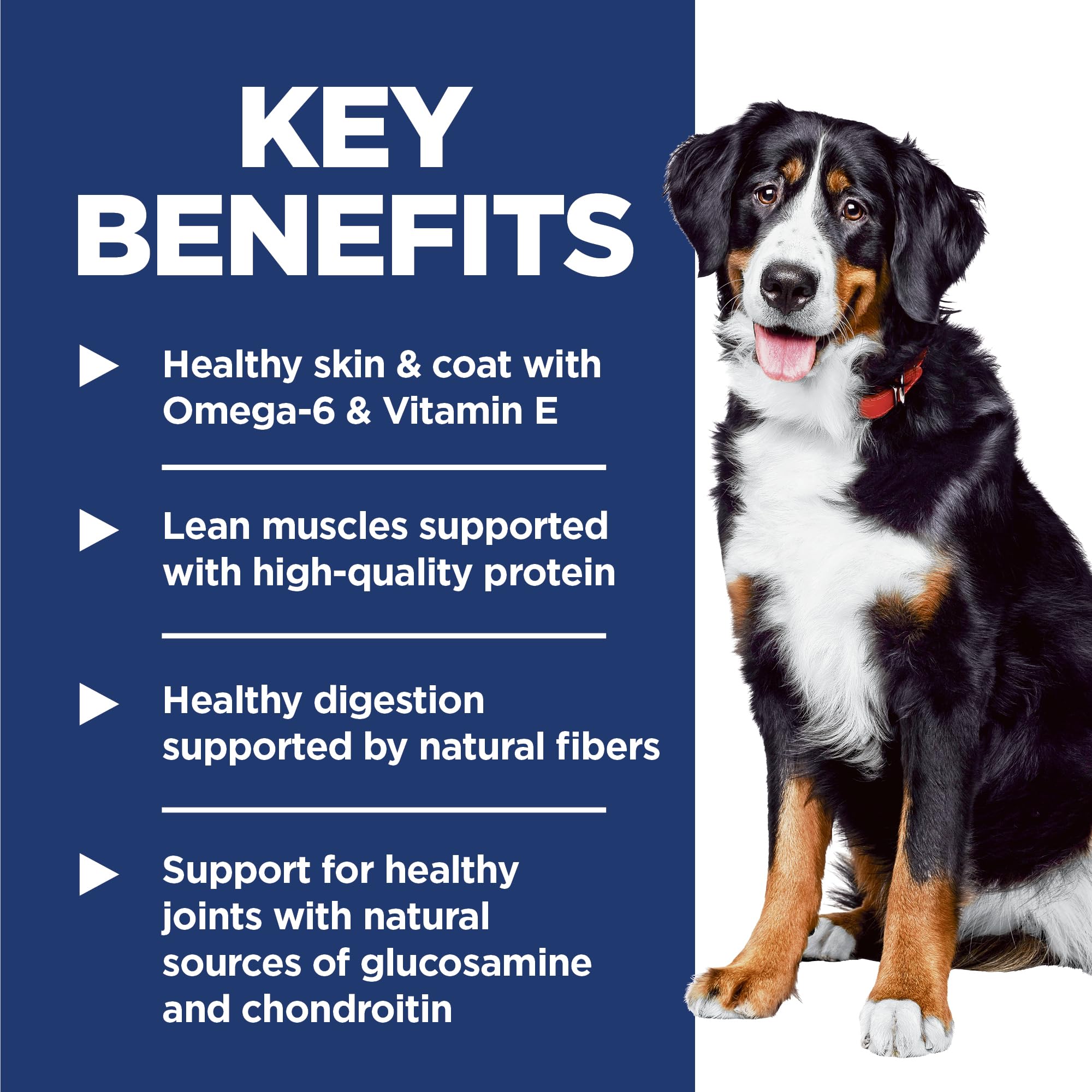 Hills Science Diet Large Breed Adult Dry Dog Food 1-5, Quality Protein for Joint Support & Lean Muscles, Lamb & Brown Rice Reci