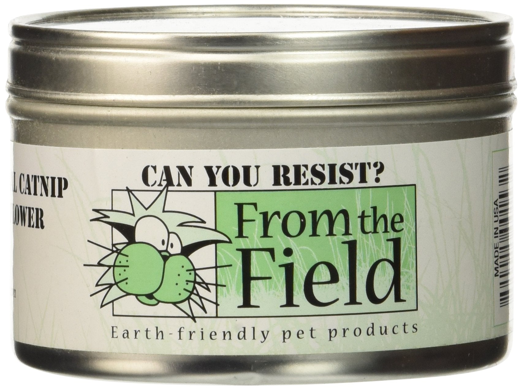 From The Field 1-Ounce Can You Resist Catnip Leaf And Flower Tin Can