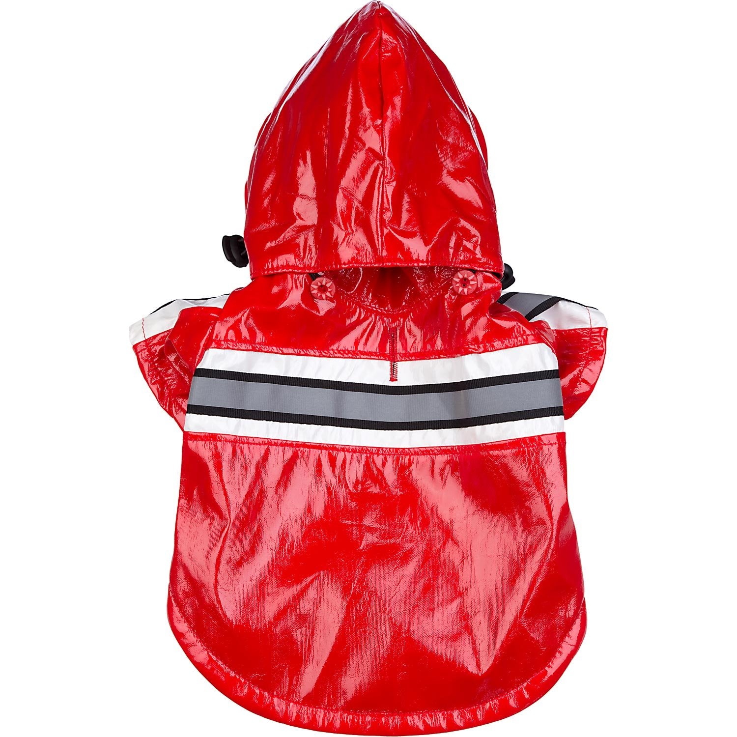 Pet Life        Reflecta-Glow Pvc Dog Raincoat - Reflective And Waterproof Dog Coat With Reversible Polar Fleece - Adjustable Pe
