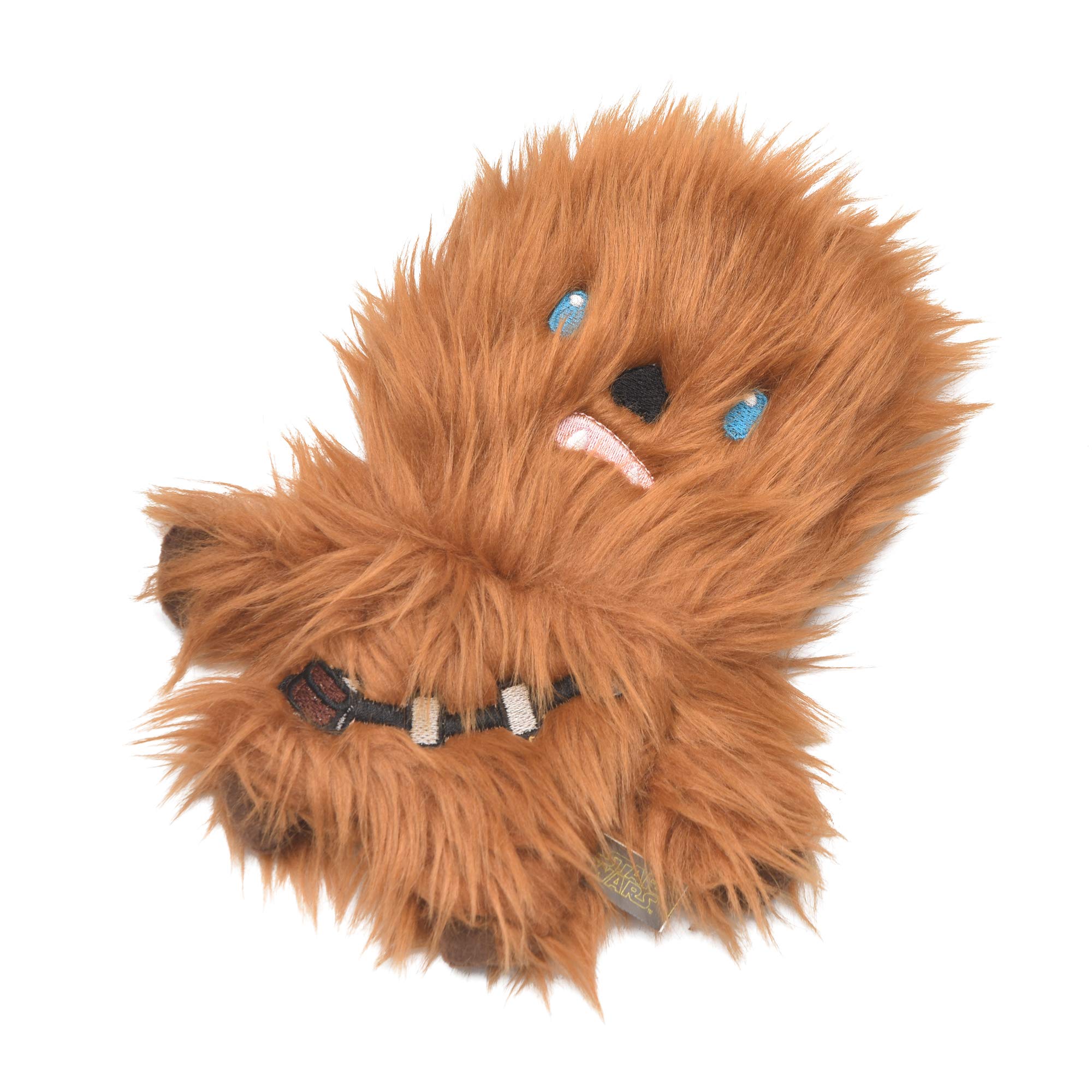 Star Wars For Pets Plush Chewbacca Flattie Dog Toy | Soft Star Wars Toys For Dogs, Brown, Large - 9'' | Cute Dog Toy, Squeaky Do
