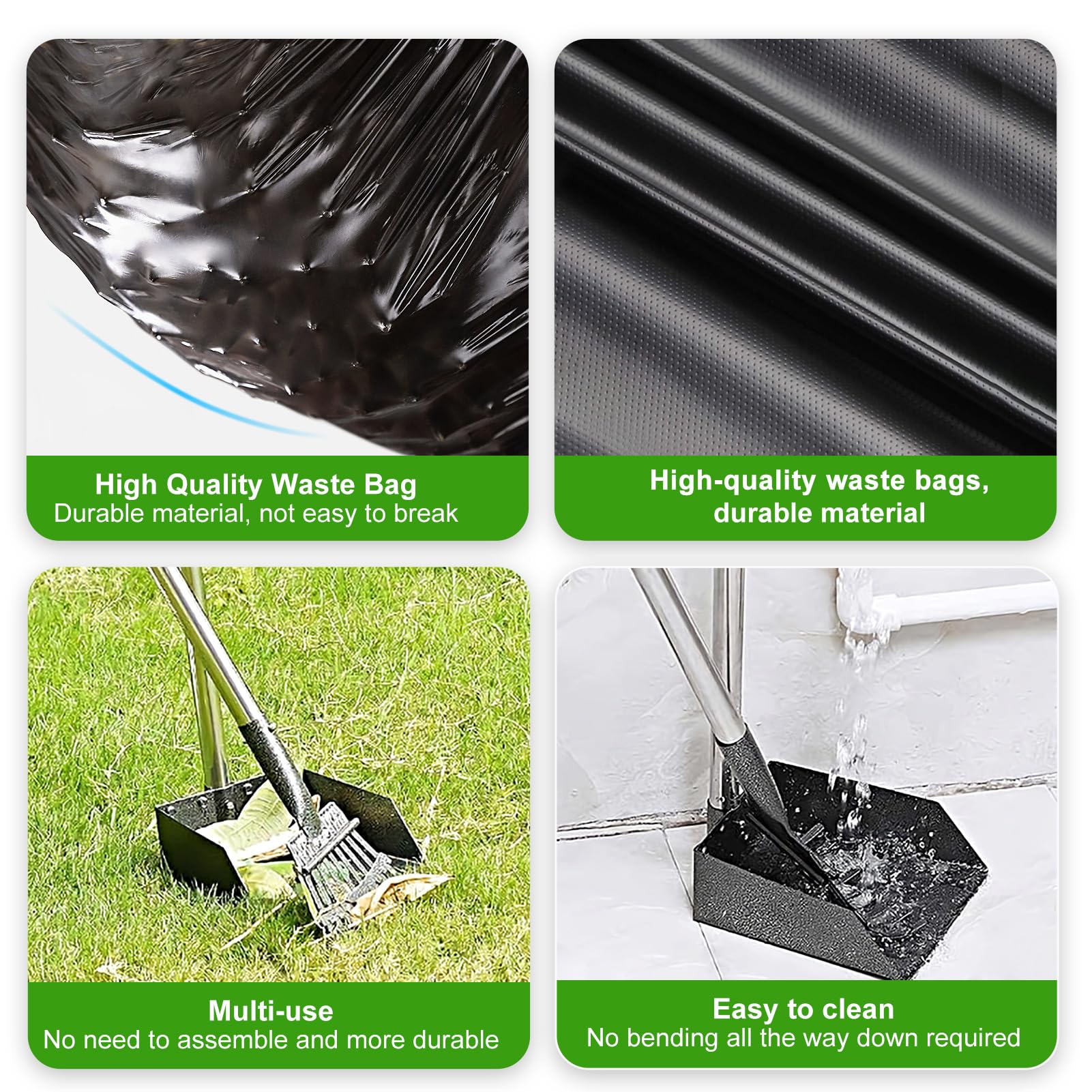 Uppcasir Dog Poop Trash Can Outside With Pooper Scooper, 20L/5Gal Dog Waste Trash Can With Lid, Pedal And Removable Inner Bin, D