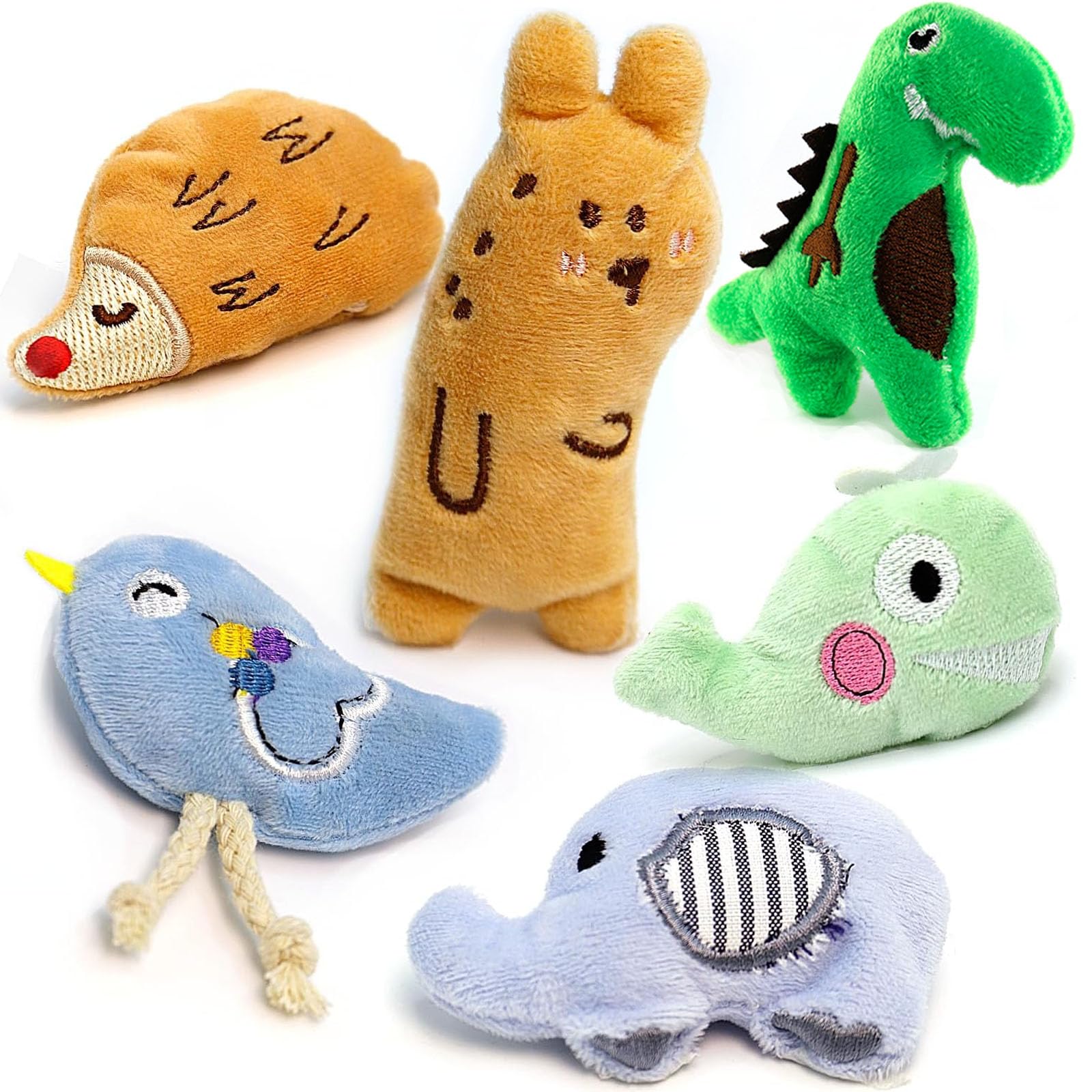 Azoffyiu Cat Toys, Interactive Cats Toy For Indoor Cats, Soft And Durable Crinkle Sound Catnip Toys, Catnip Filled Mouse Cat Tee