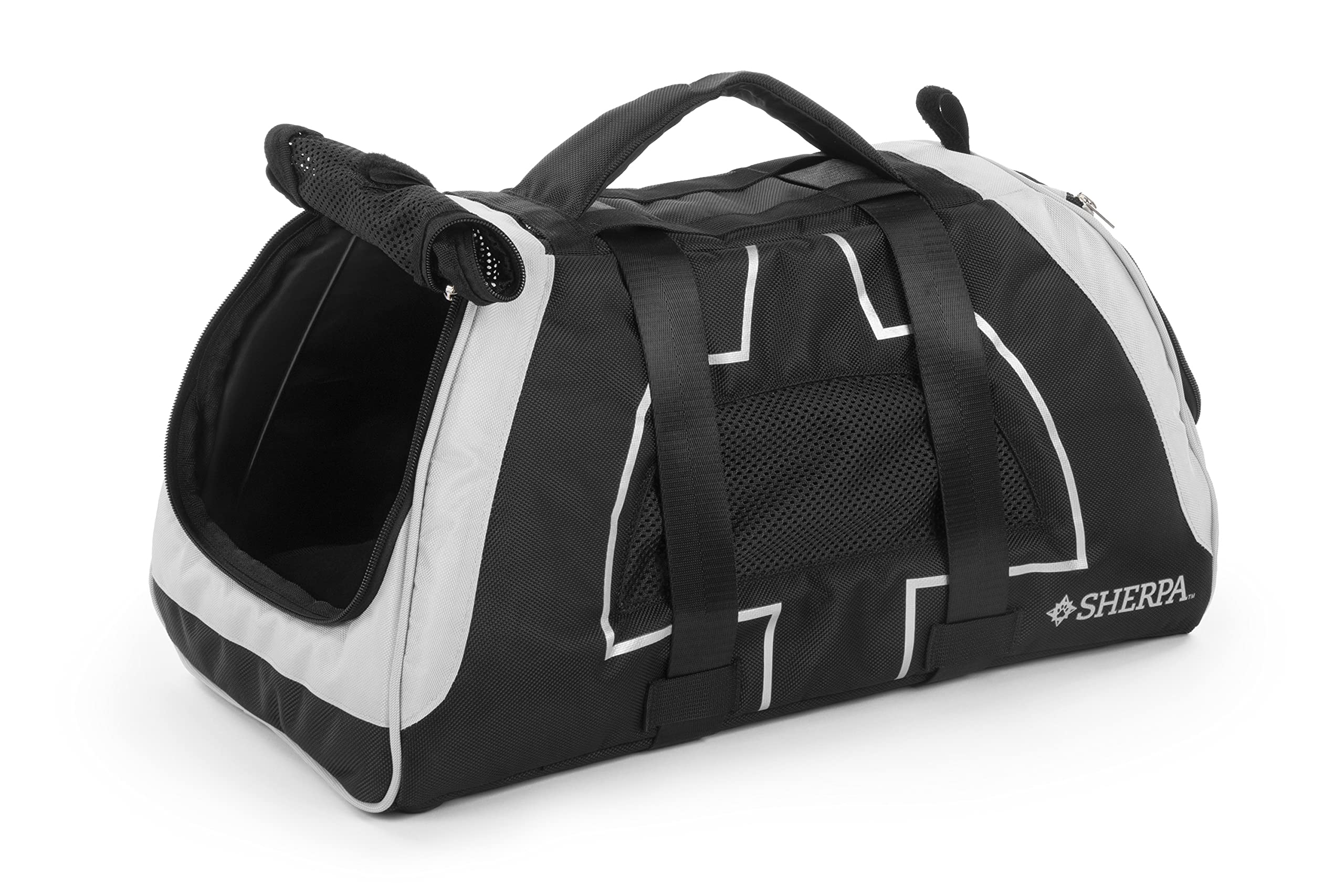 Sherpa Forma Frame Crash-Tested Travel Pet Carrier, Airline Approved & Guaranteed On Board - Black, Medium
