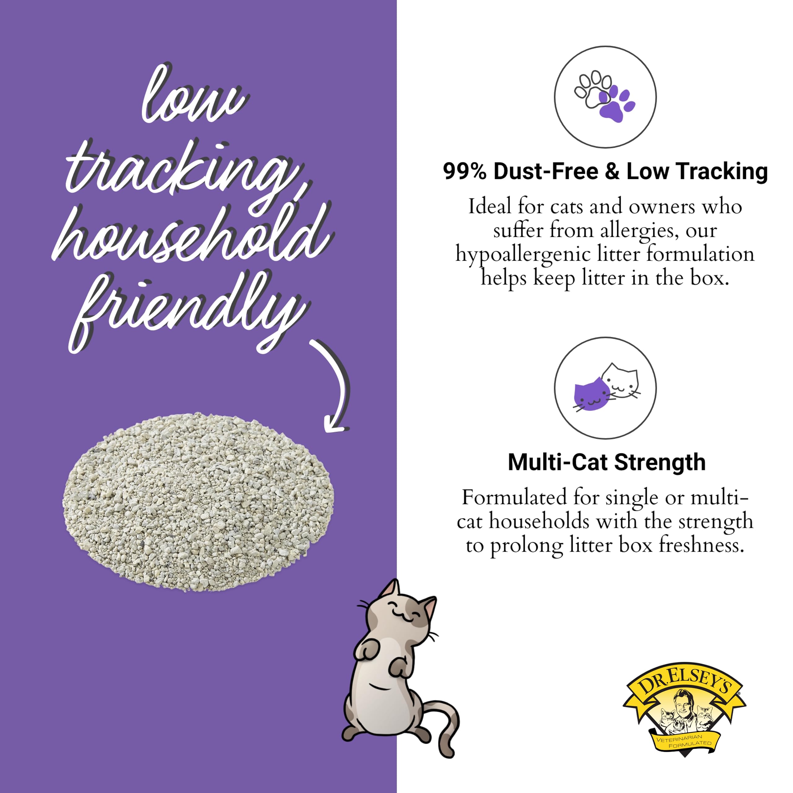 Dr. Elsey'S Clean Tracks Clumping Clay Cat Litter 18Lb. Bag