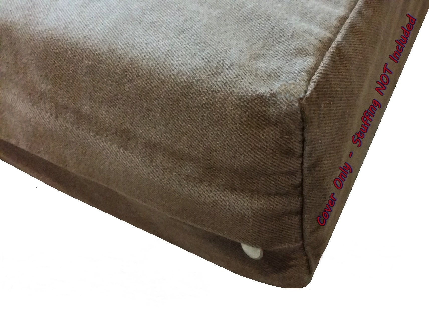 Dogbed4less DIY Pet Bed Pillow Brown Denim Duvet Cover and Waterproof Internal case for Dog at 55X37X4 Inch  Covers only