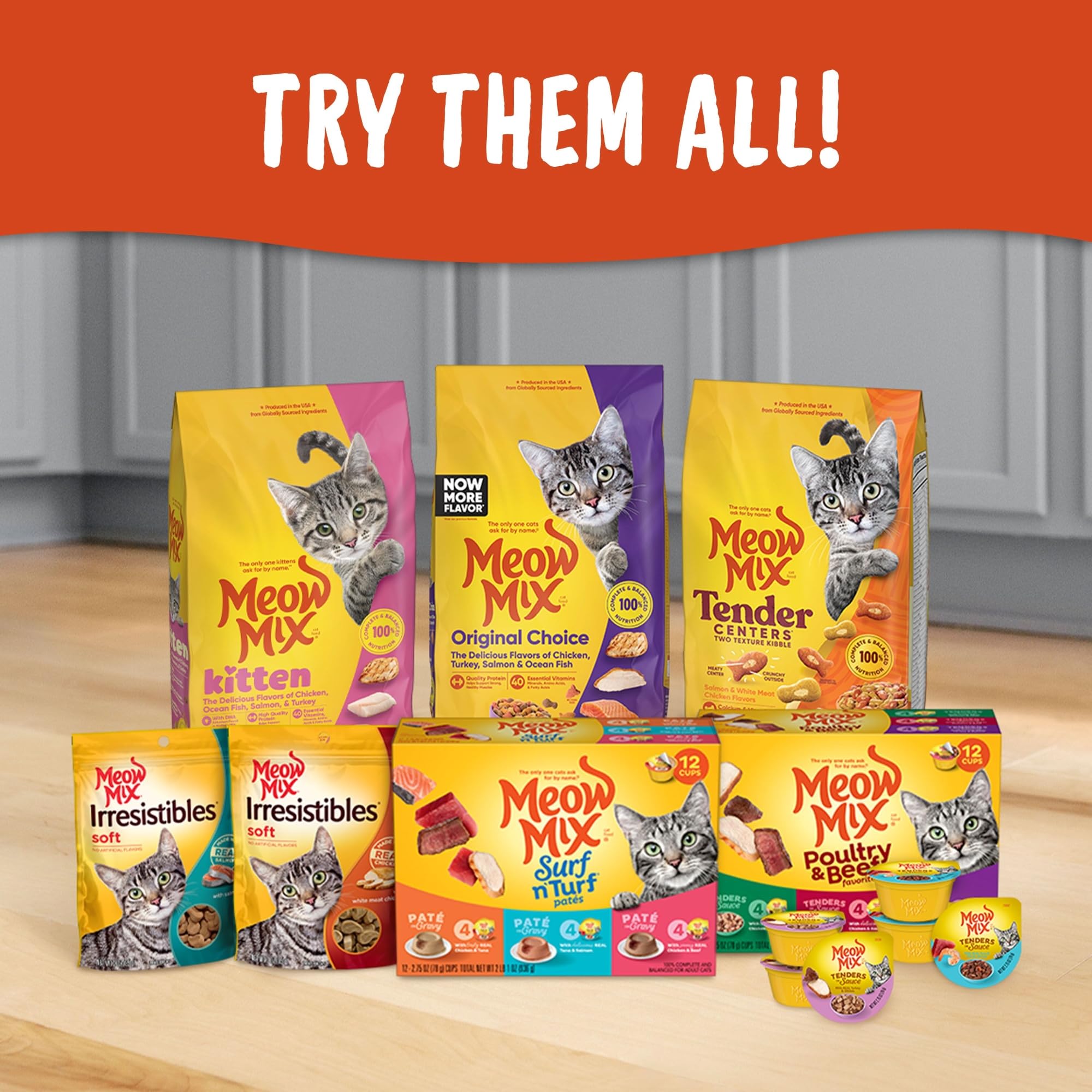 Meow Mix Poultry Selections Wet Cat Food, Variety Pack, 2.75 Ounce Cup (Pack of 24)