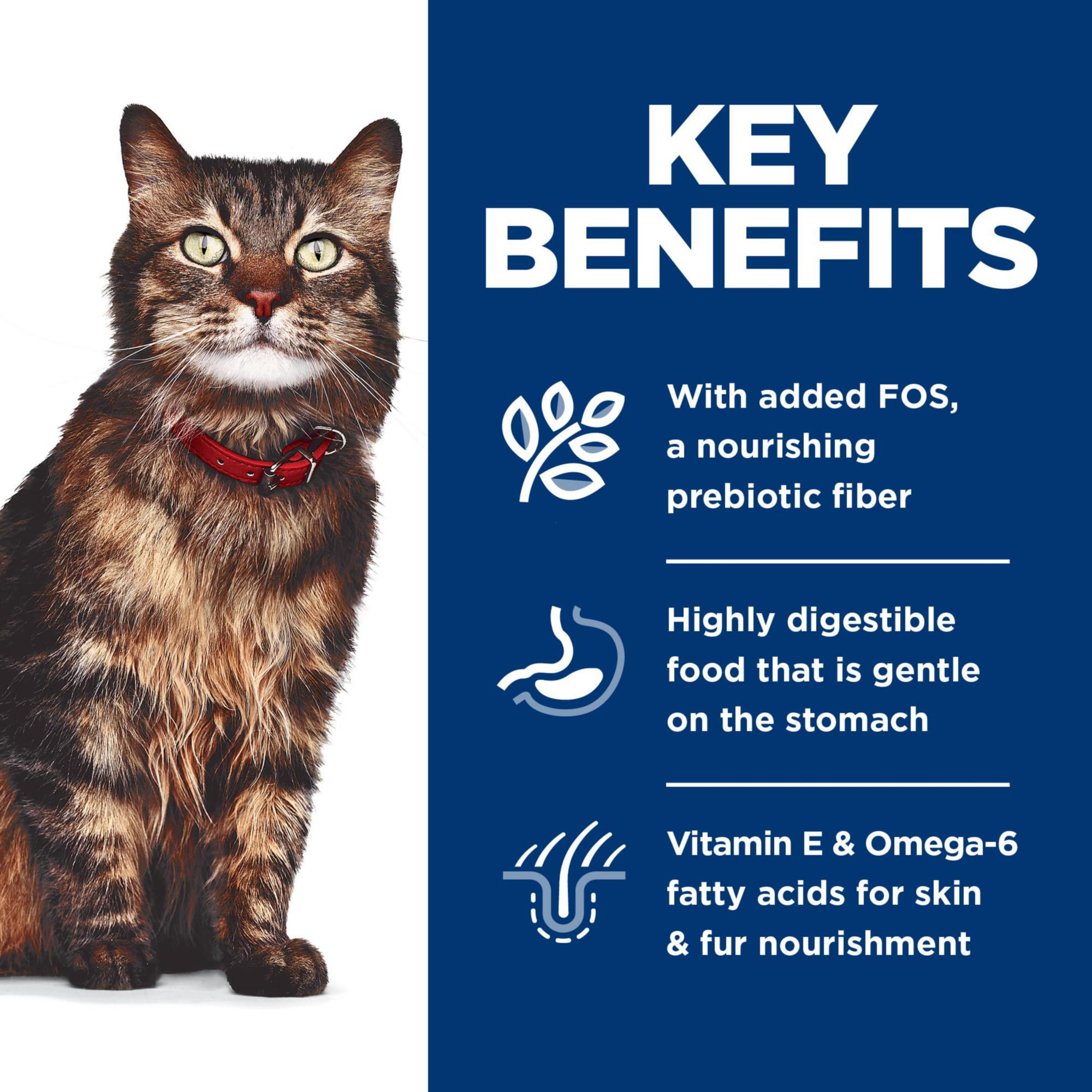 Hills Science Diet Sensitive Stomach & Skin, Adult 1-6, Stomach & Skin Sensitivity Support, Wet Cat Food, Chicken & Beef Stew,