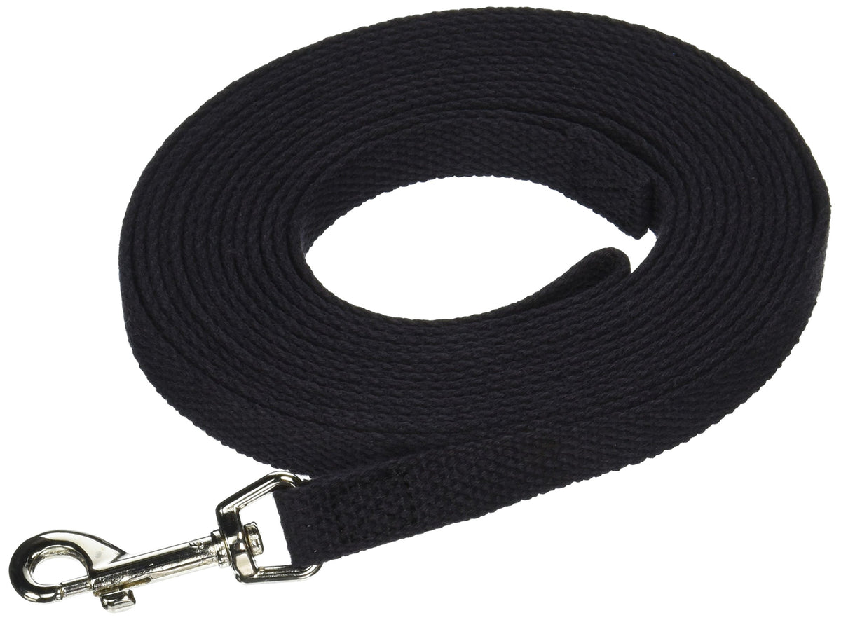 Omnipet Cotton Dog Training Lead For Dogs, 15', Black