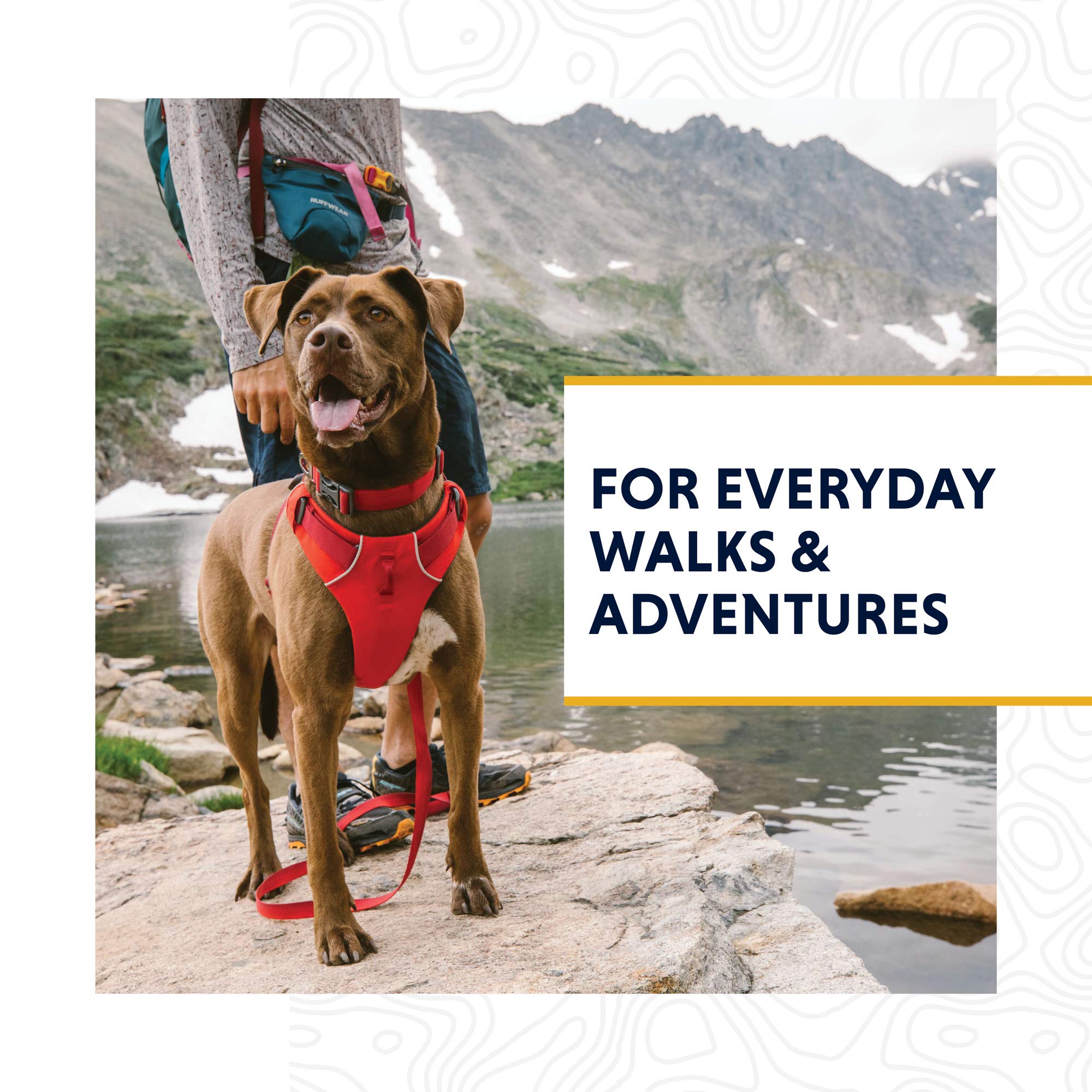 Ruffwear, Front Range Dog Collar, Durable And Comfortable Collar For Everyday Use, Twilight Grey, 20''-26''