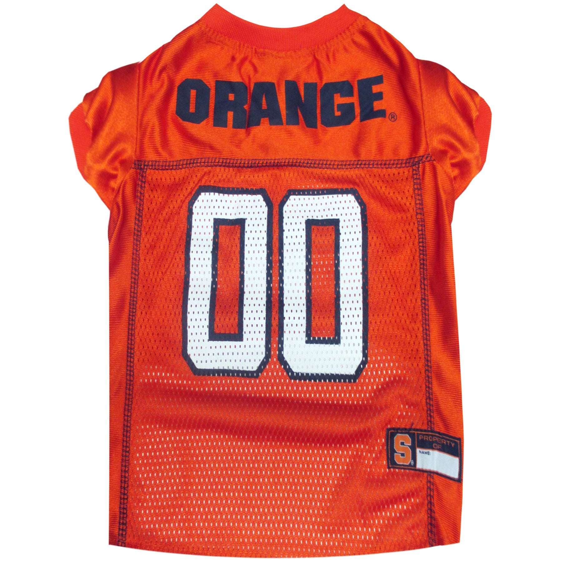 Pets First NCAA College Syracuse Orange Mesh Jersey for DOGS & CATS, X-Small. Licensed Dog Jersey with your Favorite Football/Ba