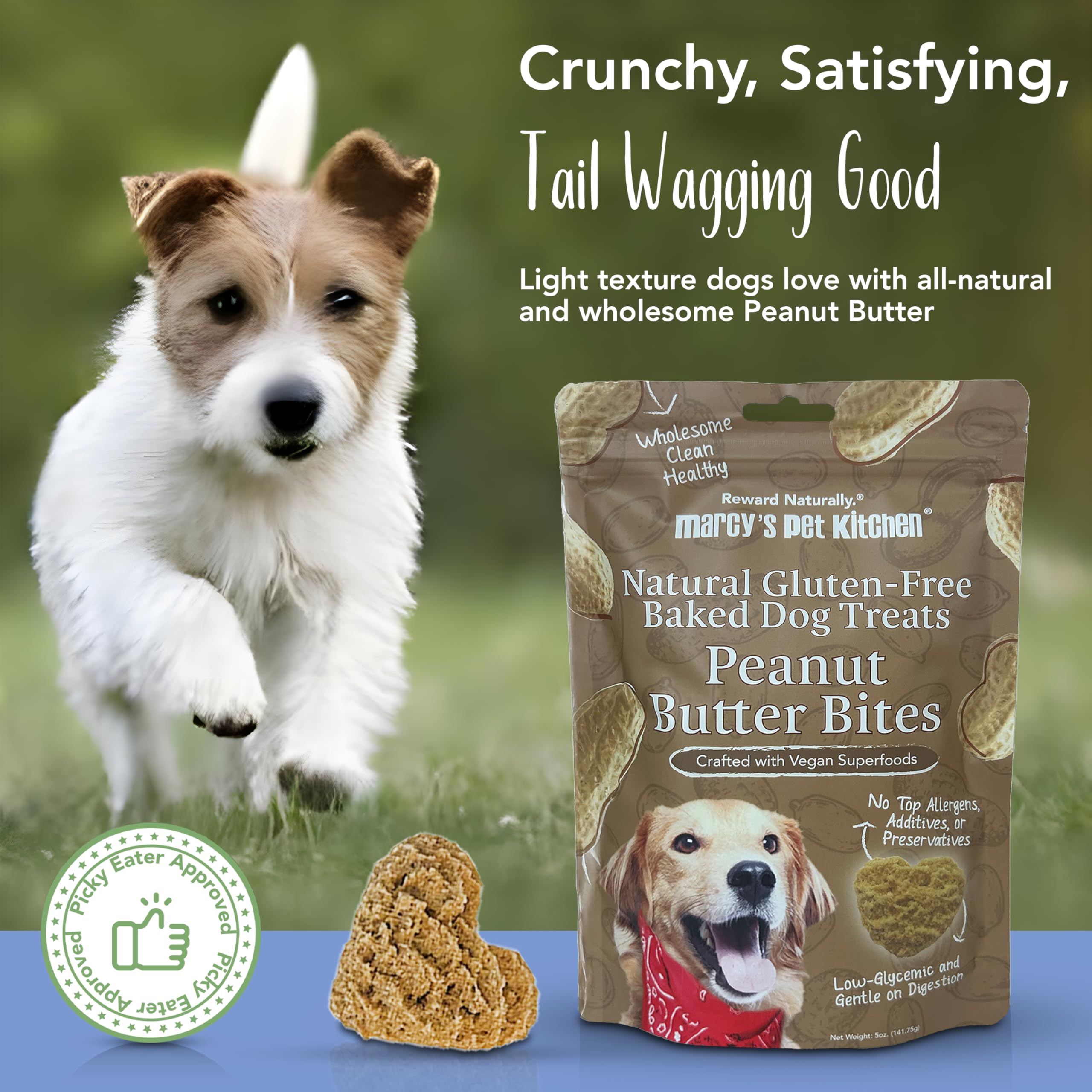 Marcys Pet Kitchen-Diabetic Dog Treats-Vet Recommend-No Preservatives - Crunchy, Superfoods, All Natural-Vegan Homemade,-Gluten