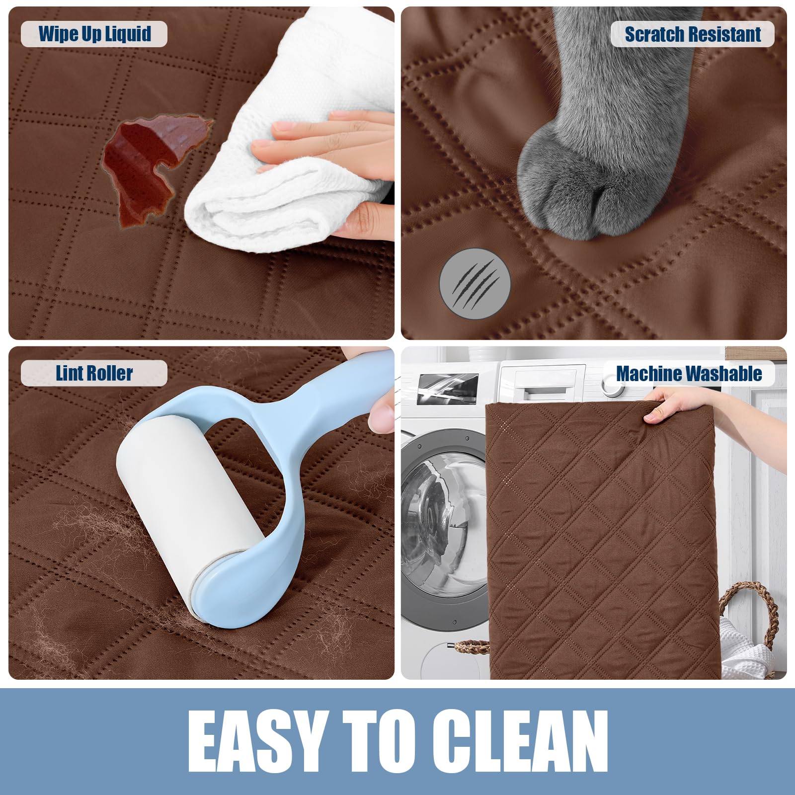 Smiry Waterproof Dog Blanket, Reversible Dog Bed Cover Pet Blanket, Soft Pet Couch Covers For Sofa Washable, Bed Couch Sofa Furniture Protector For Puppy Cat Kids (30'X70', Brown/Chocolate)