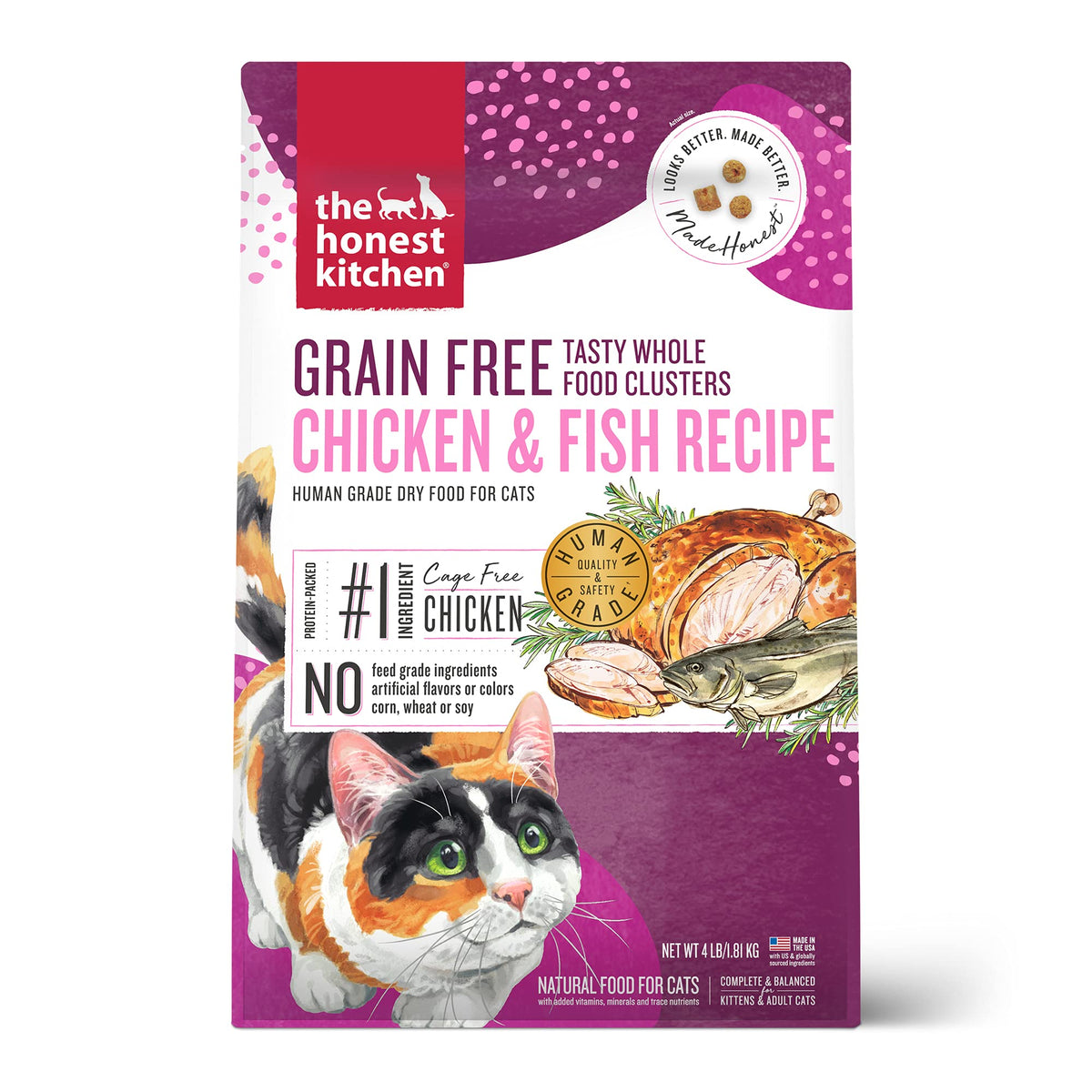 Hk Cat Fd Grn Fr Chkn Fs ( 8 X 4 Lb   )