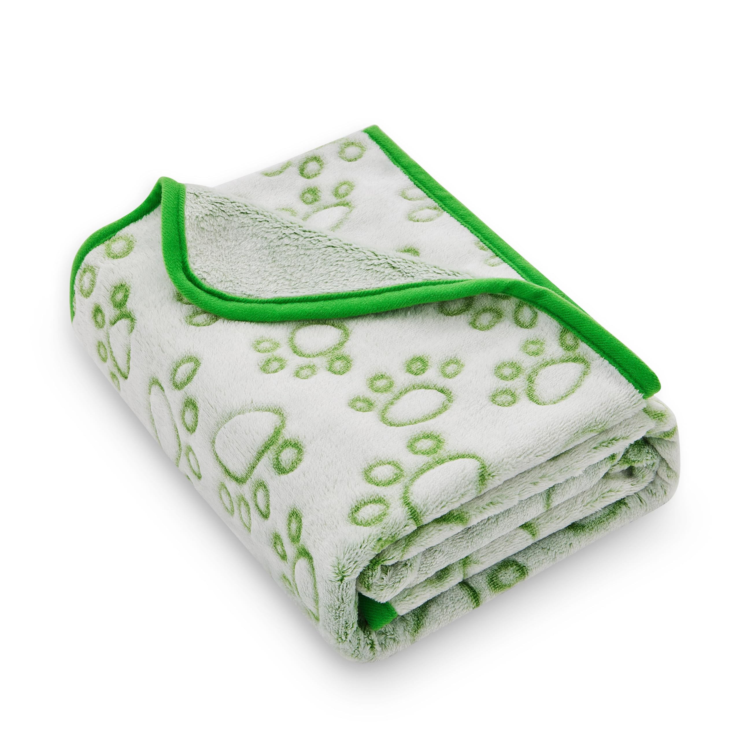 Green Throw Dog Blanket For Puppy Gifts, Dog Stuff Used For Pet Beds, Washable Soft Puppy Essentials Accesssories