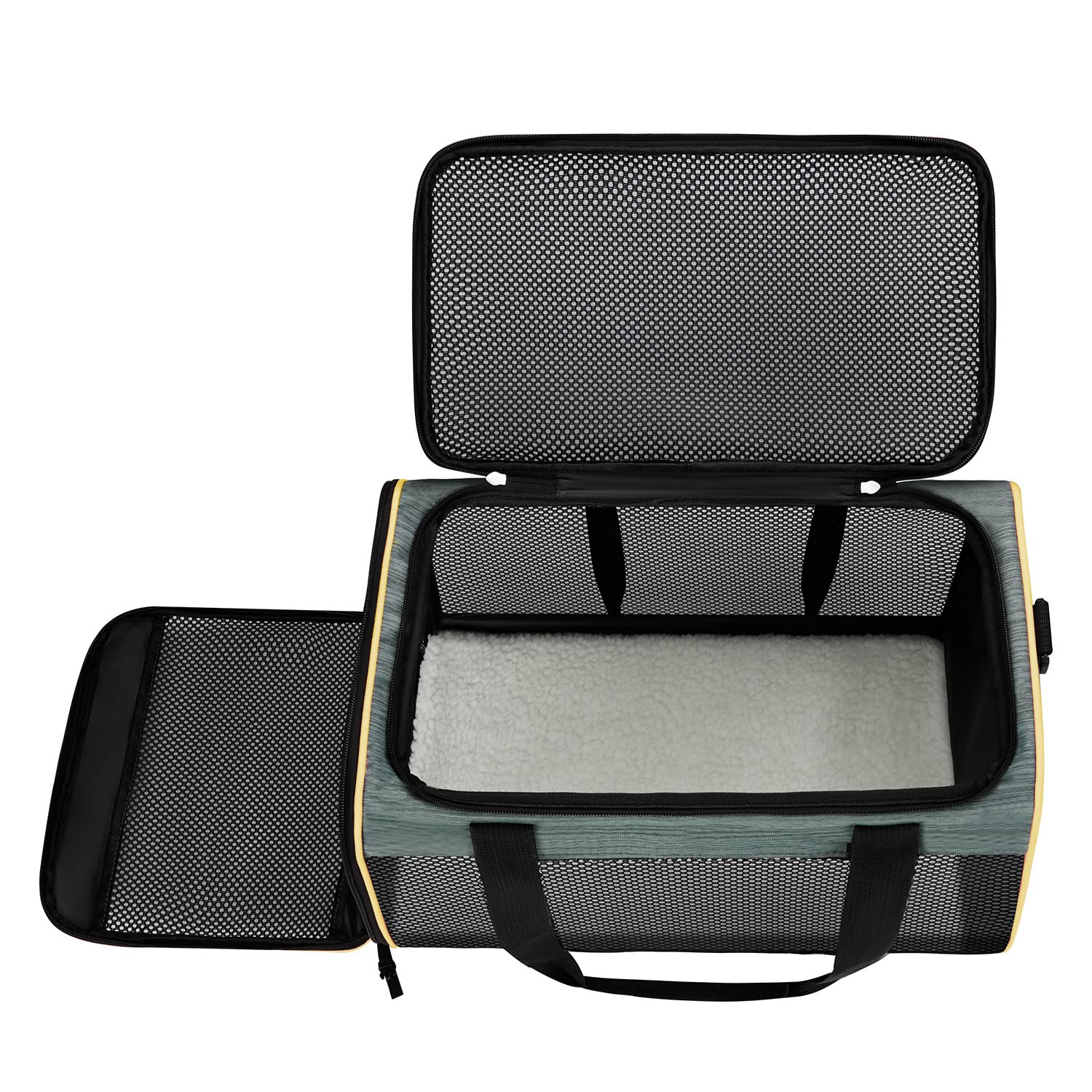 Cat Carrier Airline Approved Pet Carrier,Dog Carrier Soft-Sided Pet Travel Carrier Maximum Pet Weight 17 Pounds 17.5X10 X10