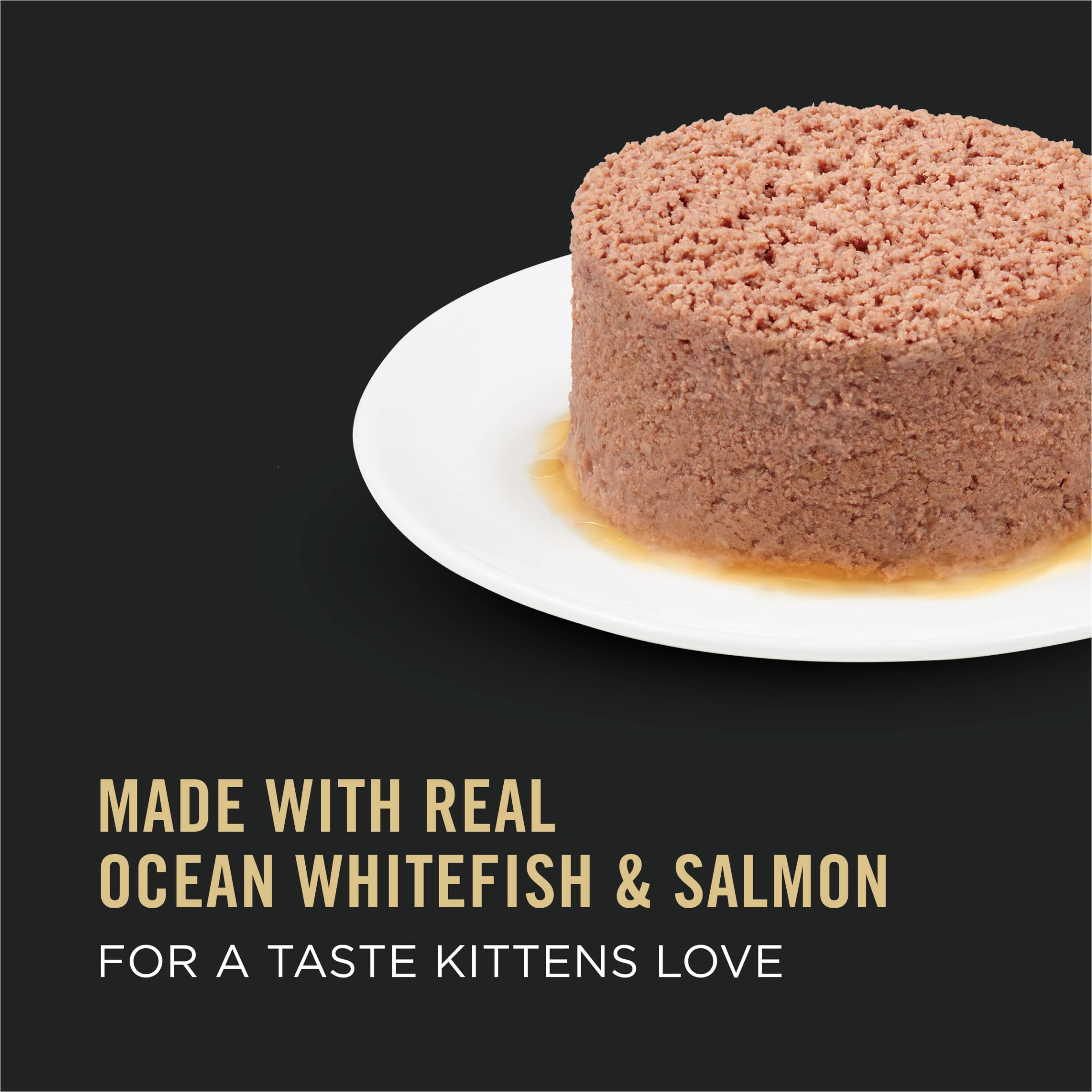 Purina Pro Plan Grain Free Wet Kitten Food Pate, Ocean Whitefish & Salmon Formula - (Pack of 24) 3 oz. Pull-Top Cans