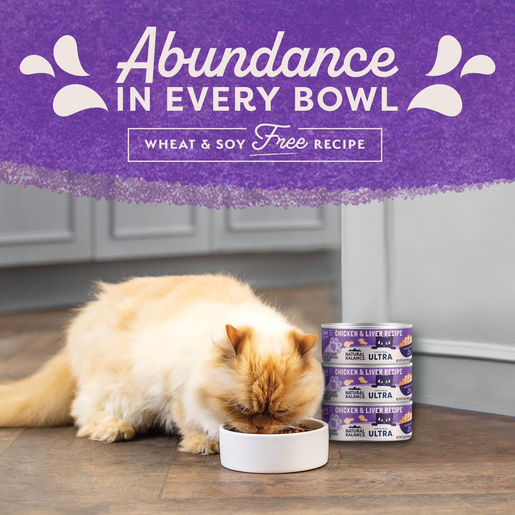 Natural Balance Original Ultra Adult Wet Canned Cat Food, Chicken & Liver Recipe 5.5 Ounce (Pack of 24)