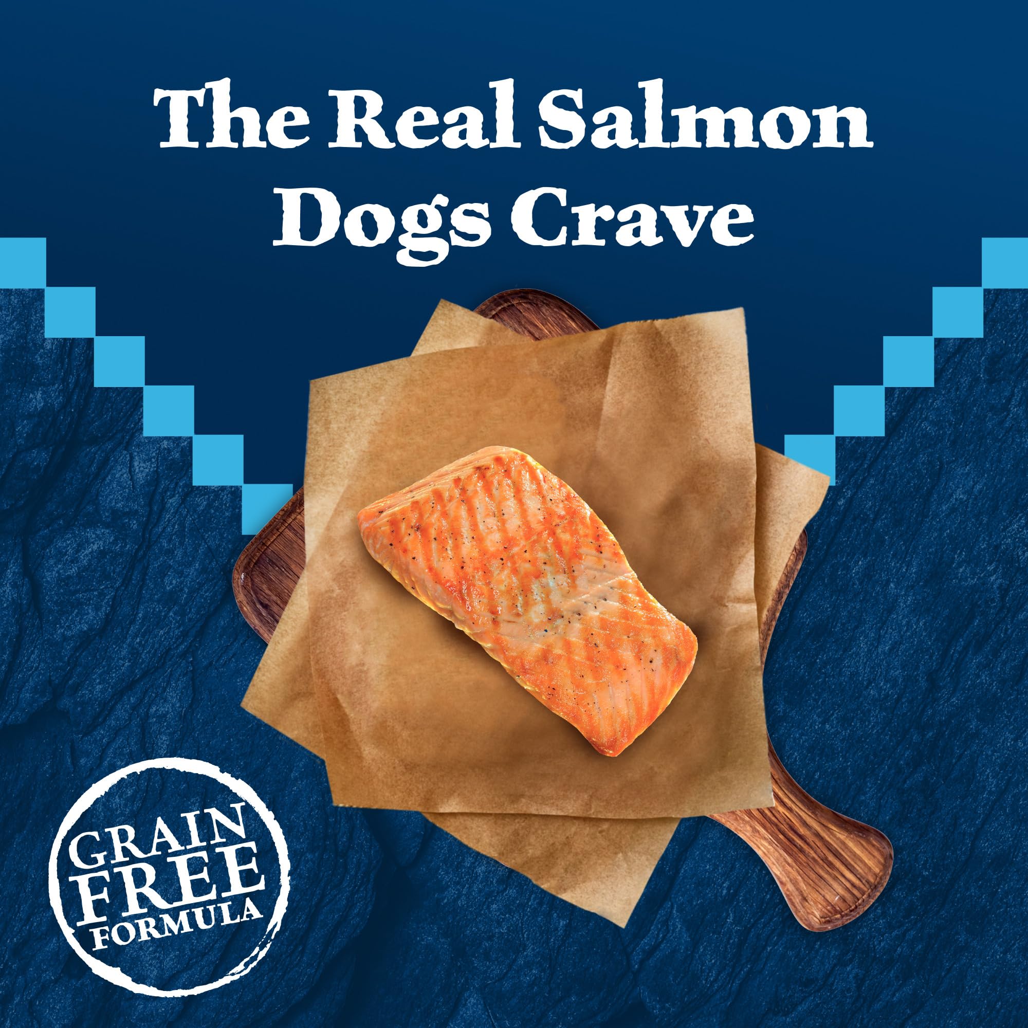 Blue Buffalo Wilderness Adult High-Protein Dry Dog Food with Real Salmon, Grain-Free, Made in the USA with Natural Ingredients,