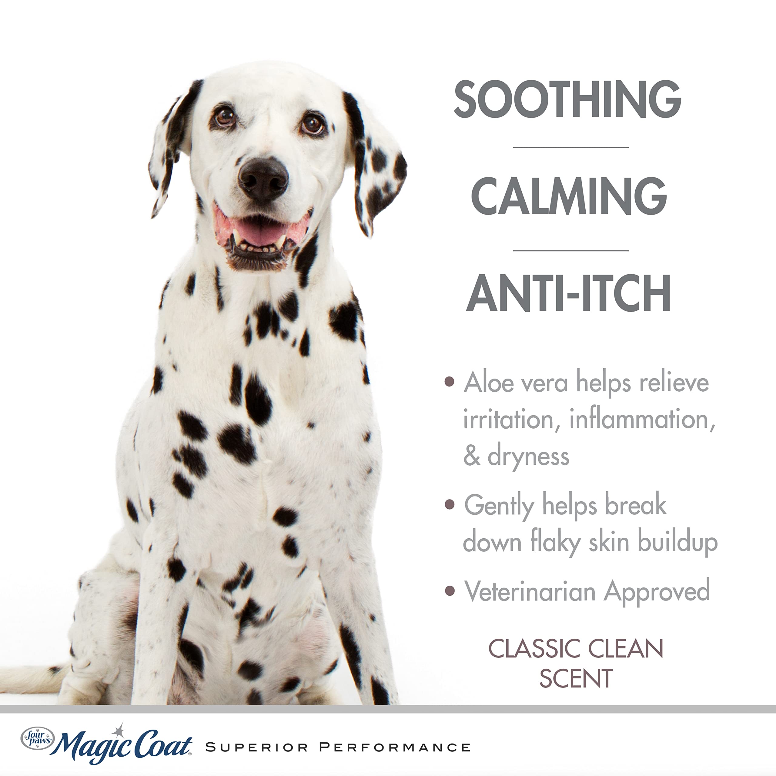 Four Paws Magic Coat Medicated Dog Shampoo for Skin Allergies 16 Ounce (1 Count)