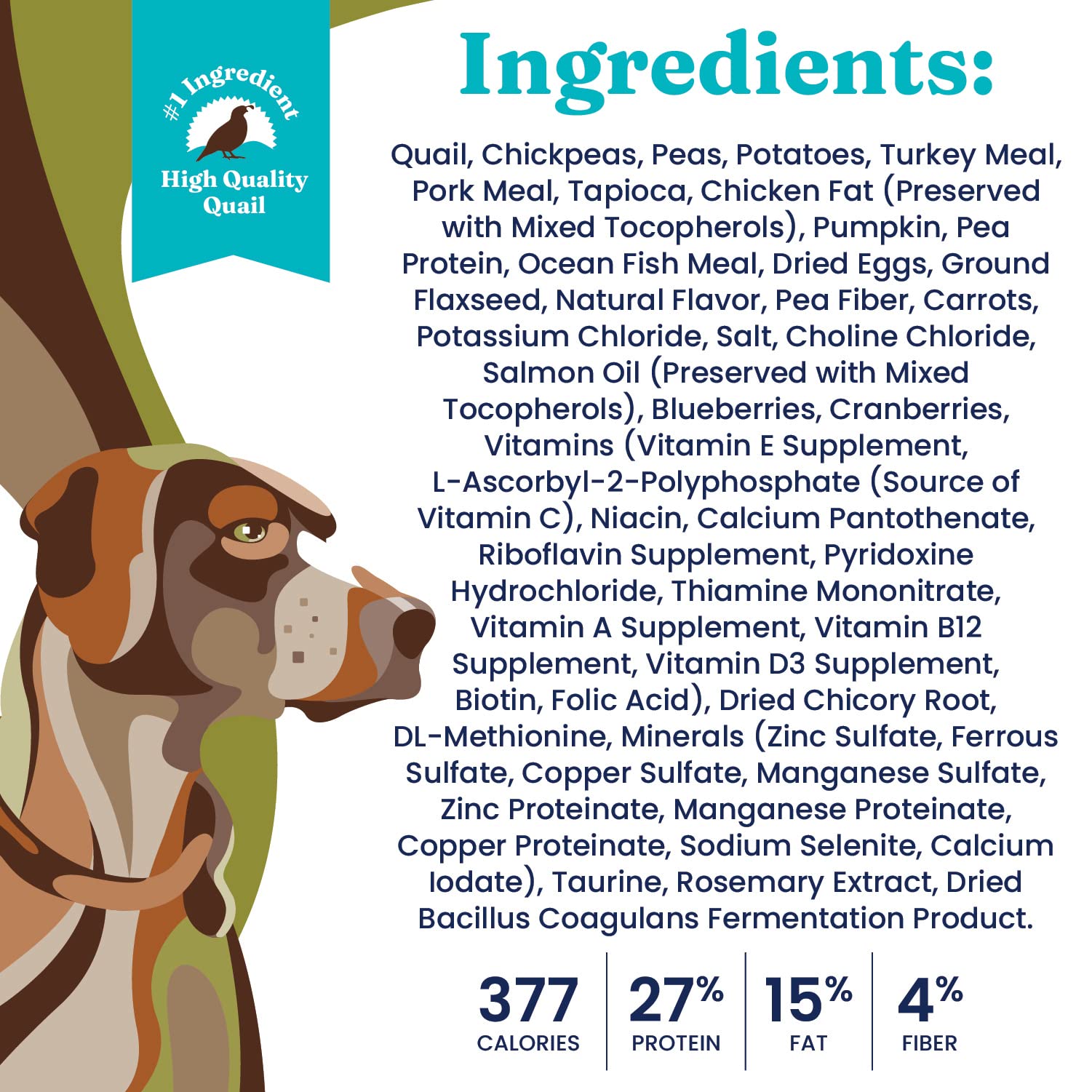Solid Gold Sensitive Stomach Dog Food for Adult & Senior Dogs - Grain Free Healthy Dog Food w/Real Quail, Pumpkin, Fiber & Probi