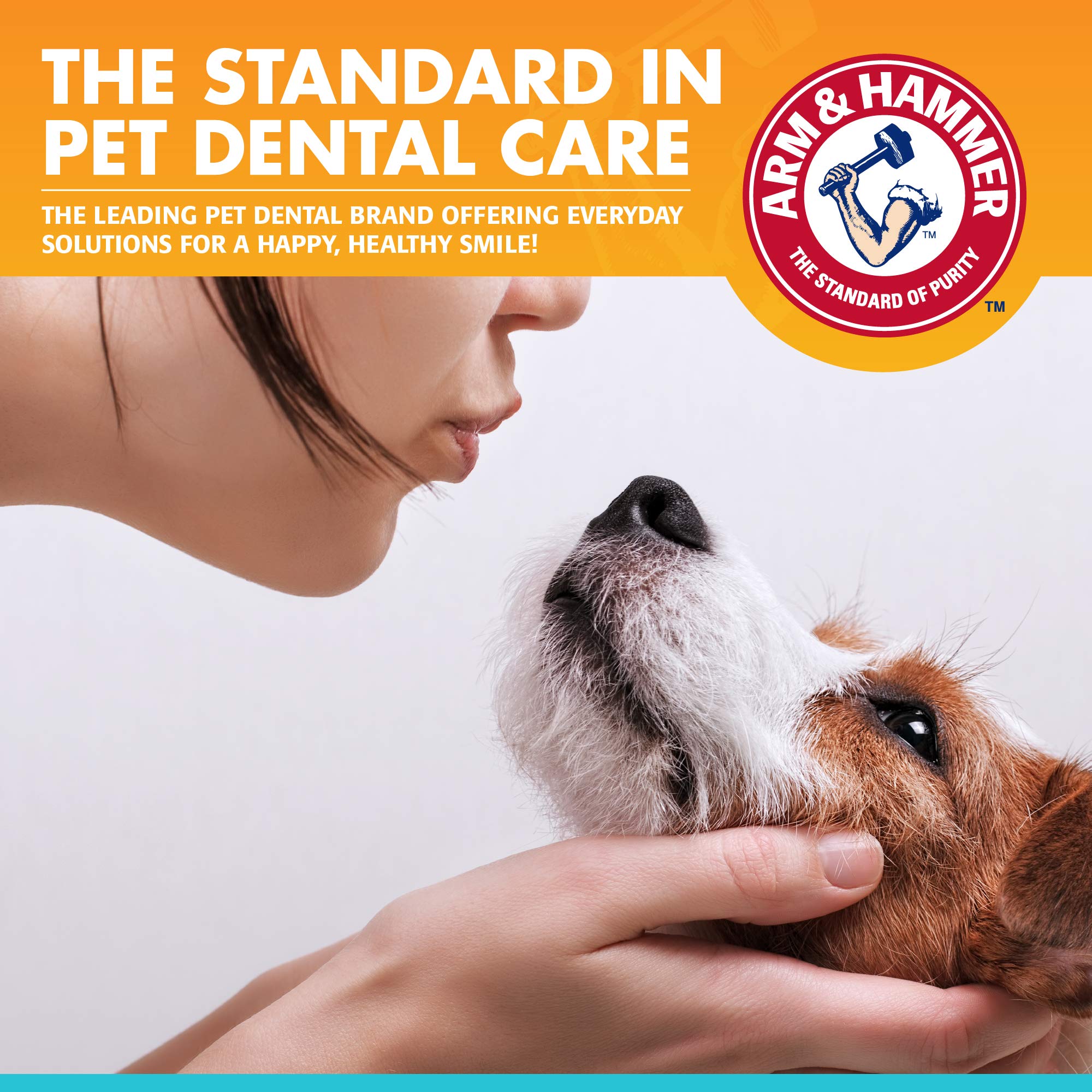 Arm & Hammer for Pets Fresh Breath Kit for Dogs | Contains Toothpaste, Toothbrush & Fingerbrush | Reduces Plaque & Tartar Buildu