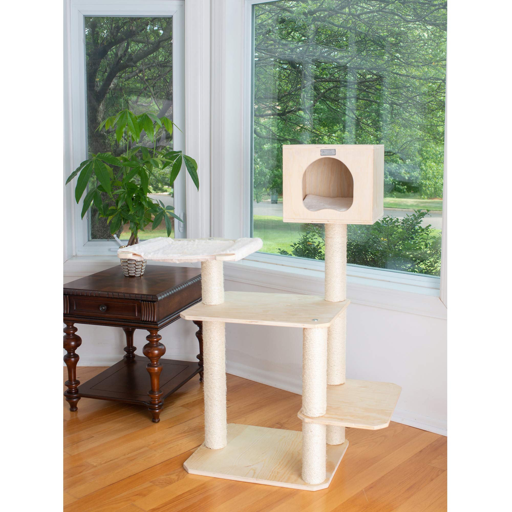 Armarkat Model Premium Scots Pine, Solid Wood Cat Tree, 50 Tall S5103