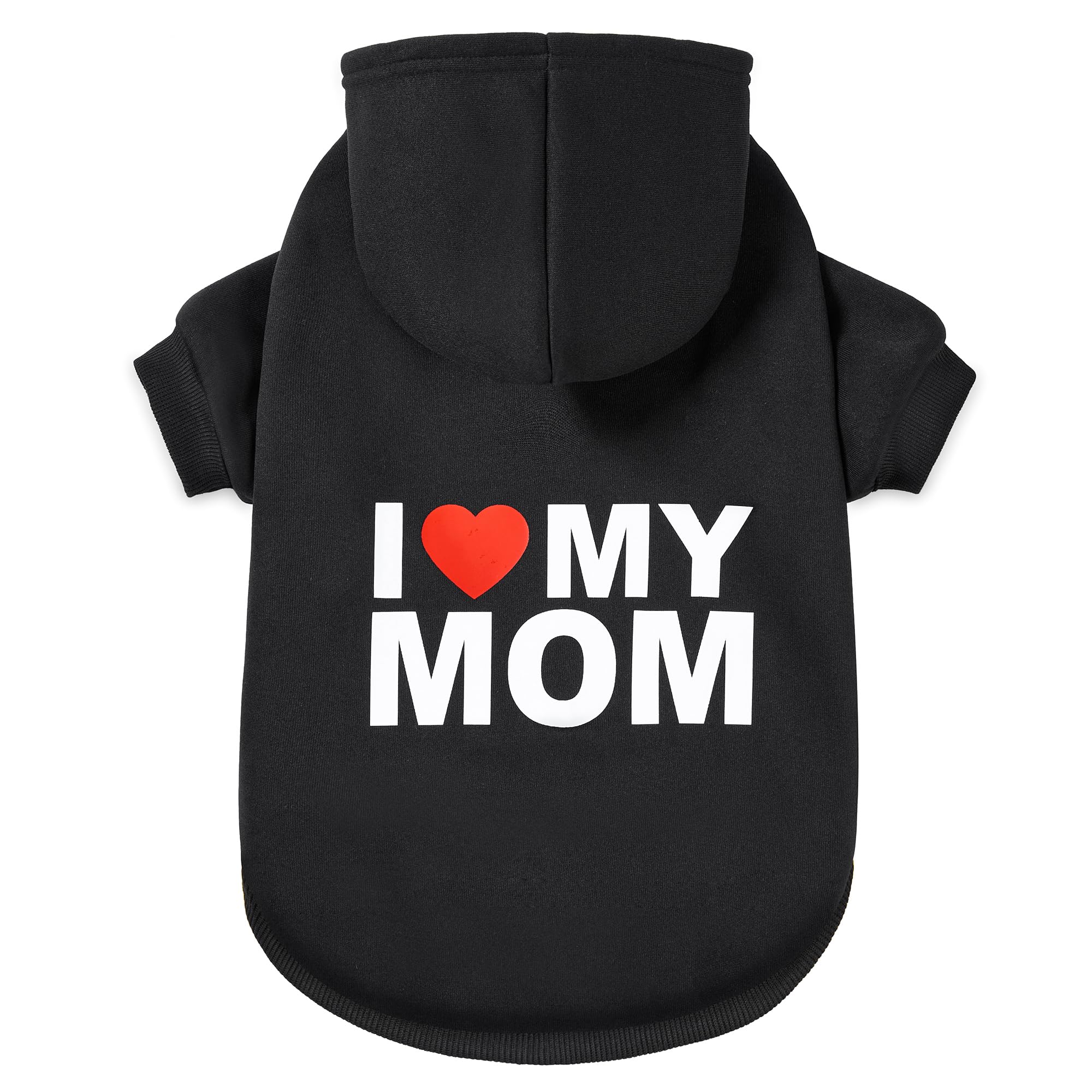 Greenjoy Dog Sweater Dog Hoodie Cold Weather Dog Coat Hooded Sweatshirt For Puppies,Cats, Small Medium Large Dogs (X-Large, Blac