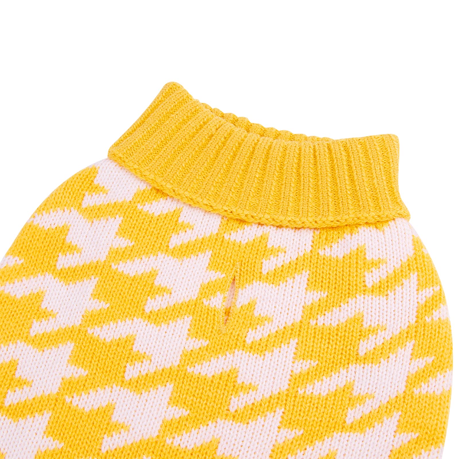 Cutebone Turtleneck Dog Sweater For Medium Dogs Houndstooth Pet Winter Clothes Pullover Sweater Cat Clothes