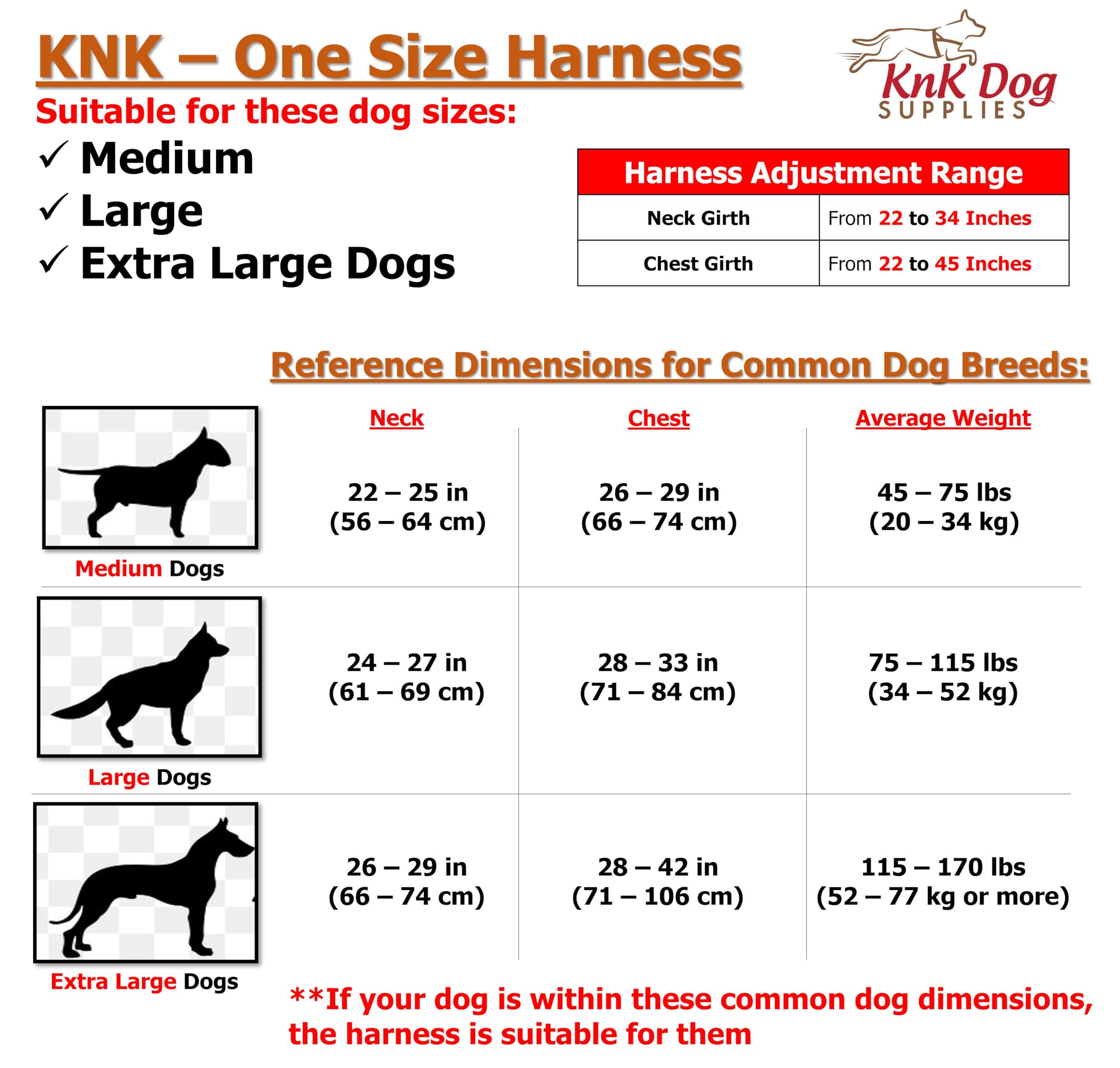 Knk Big Large Heavy Duty Dog Harness Vest, Medium Sized Dogs And Strong Dogs, Durable, Thick, Sturdy Adjustable 2 Leash Metal Cl
