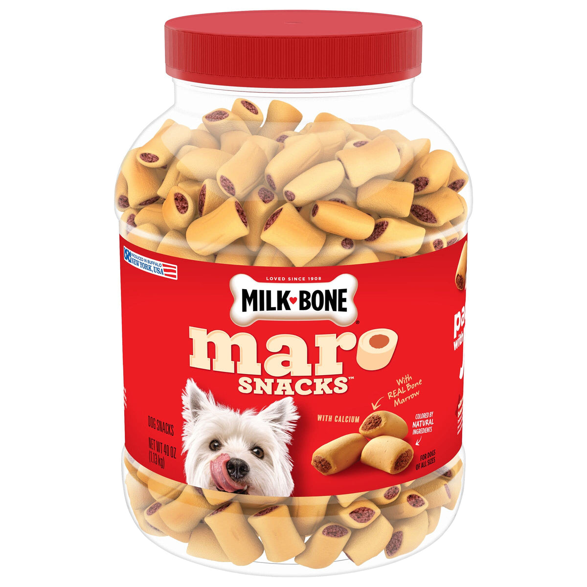 Milk-Bone Marosnacks Dog Treats, Beef, 40 Ounce (Pack Of 2)