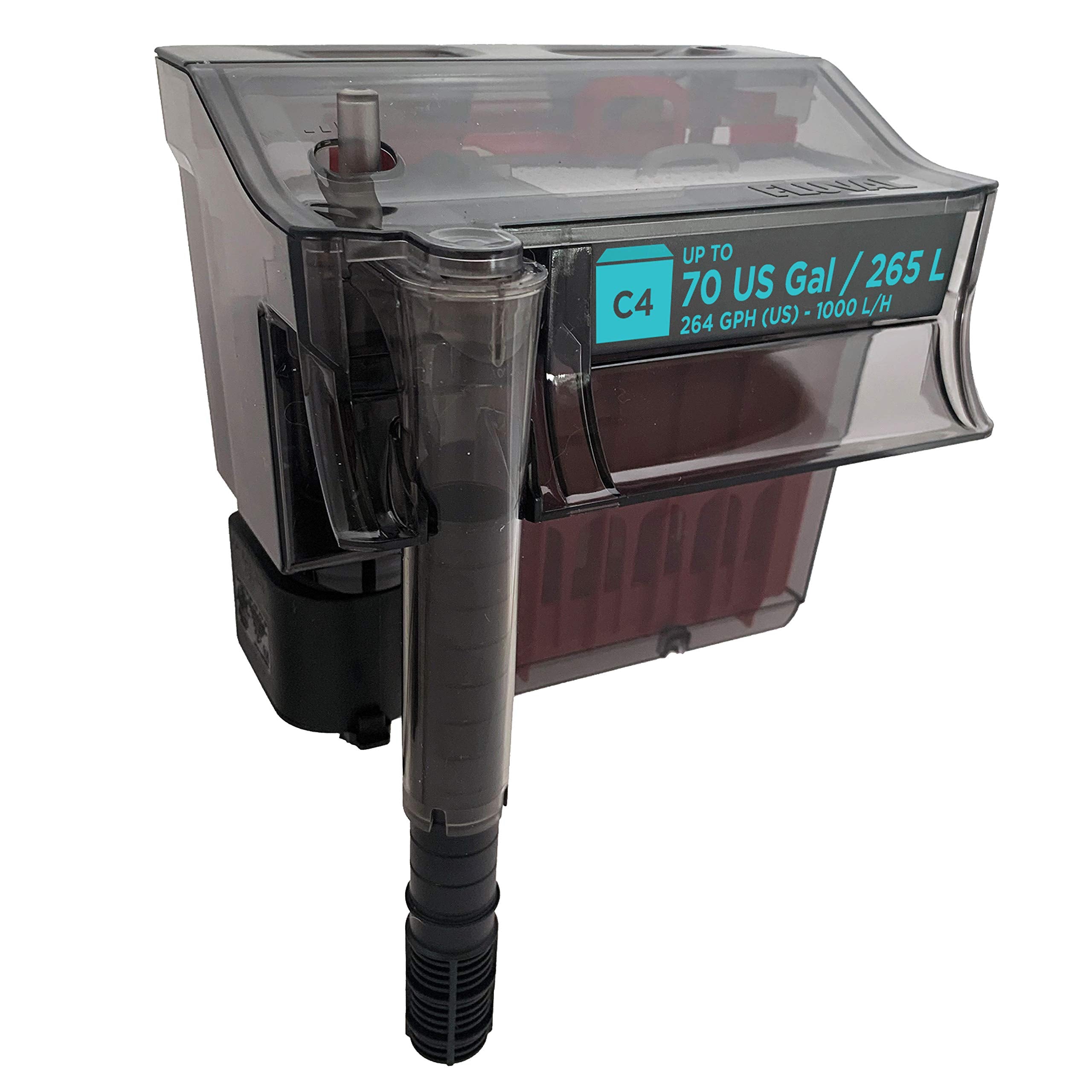 Fluval C4 Power Filter, Fish Tank Filter For Aquariums Up To 70 Gal.
