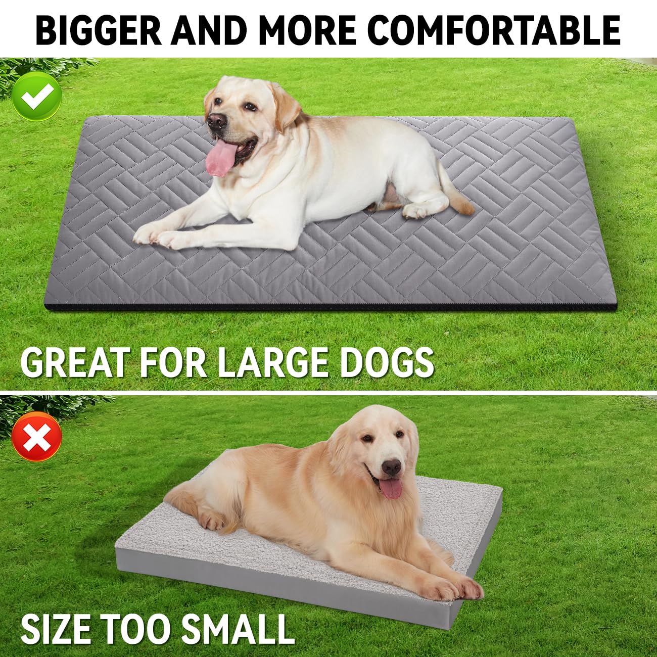 Veitail Dog Mat For Back Seat Extender For Dogs,Dog Bed For Car,Pet Cover For Hammock For Car,Hard Bottom Car Seat Cover For Dog
